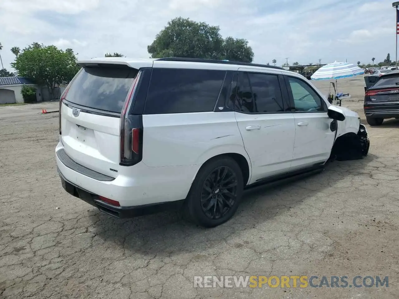 3 Photograph of a damaged car 1GYS4GKL8MR314830 CADILLAC ESCALADE 2021
