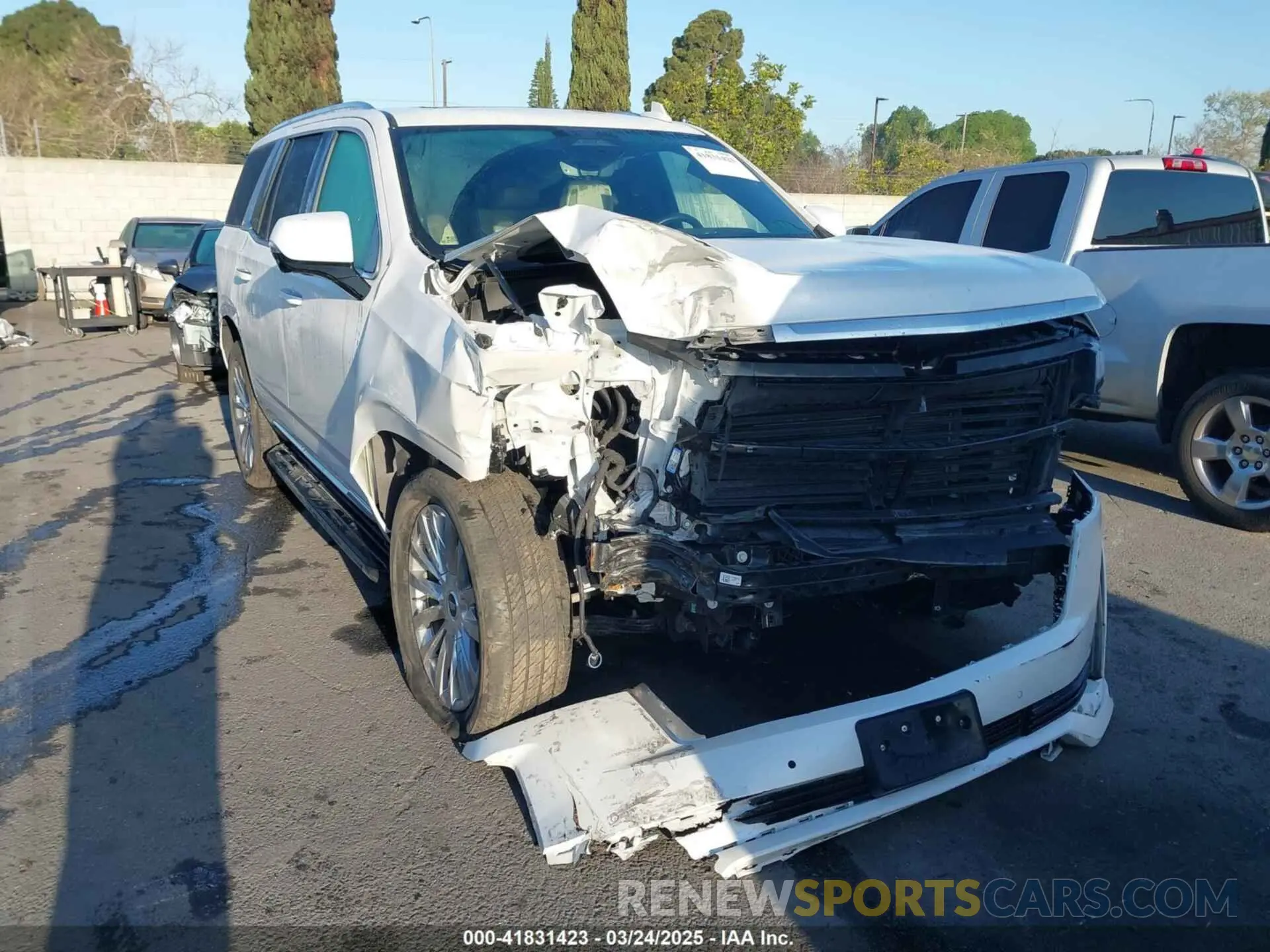 1 Photograph of a damaged car 1GYS4BKLXNR162960 CADILLAC ESCALADE 2022