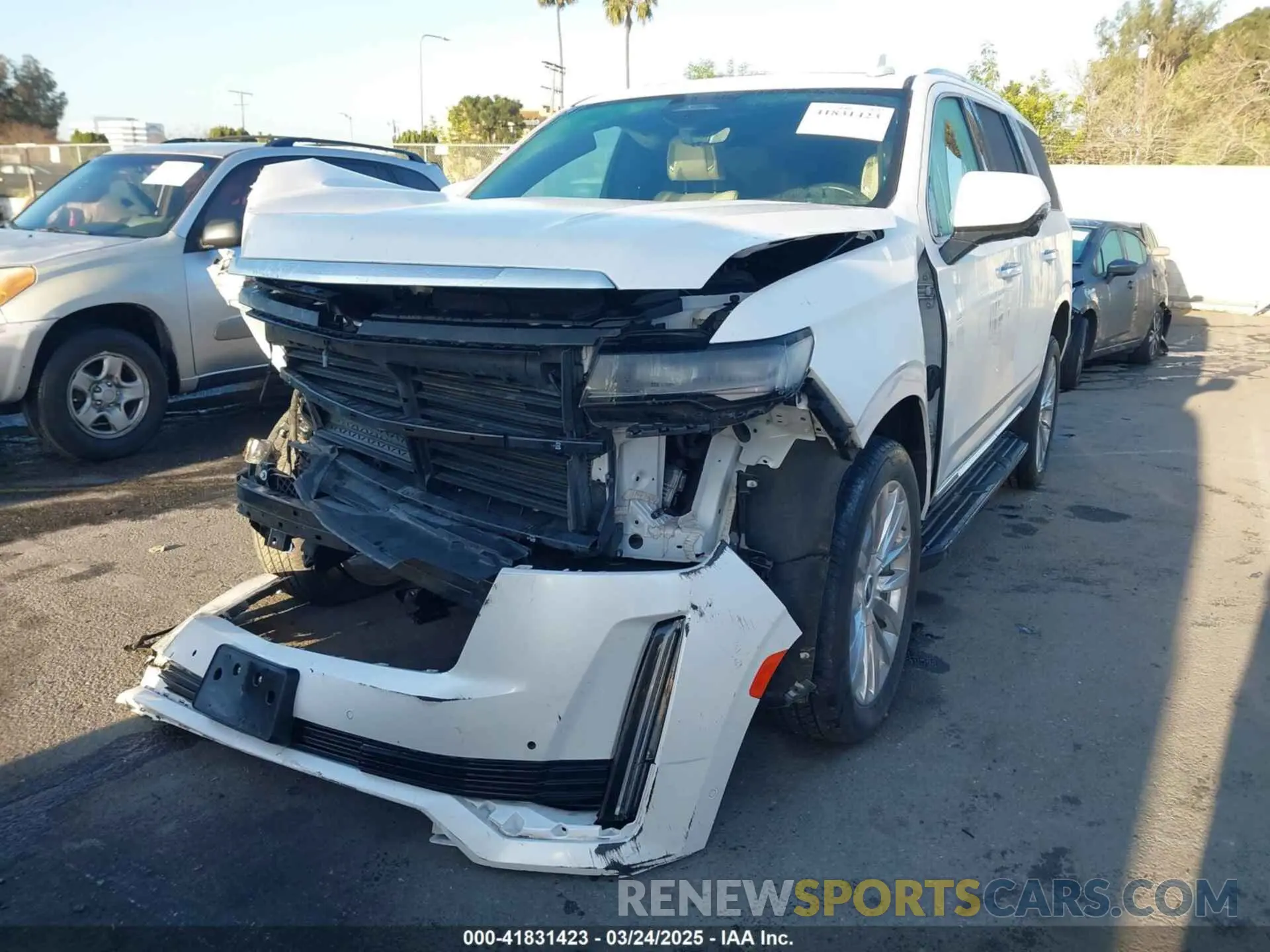 2 Photograph of a damaged car 1GYS4BKLXNR162960 CADILLAC ESCALADE 2022