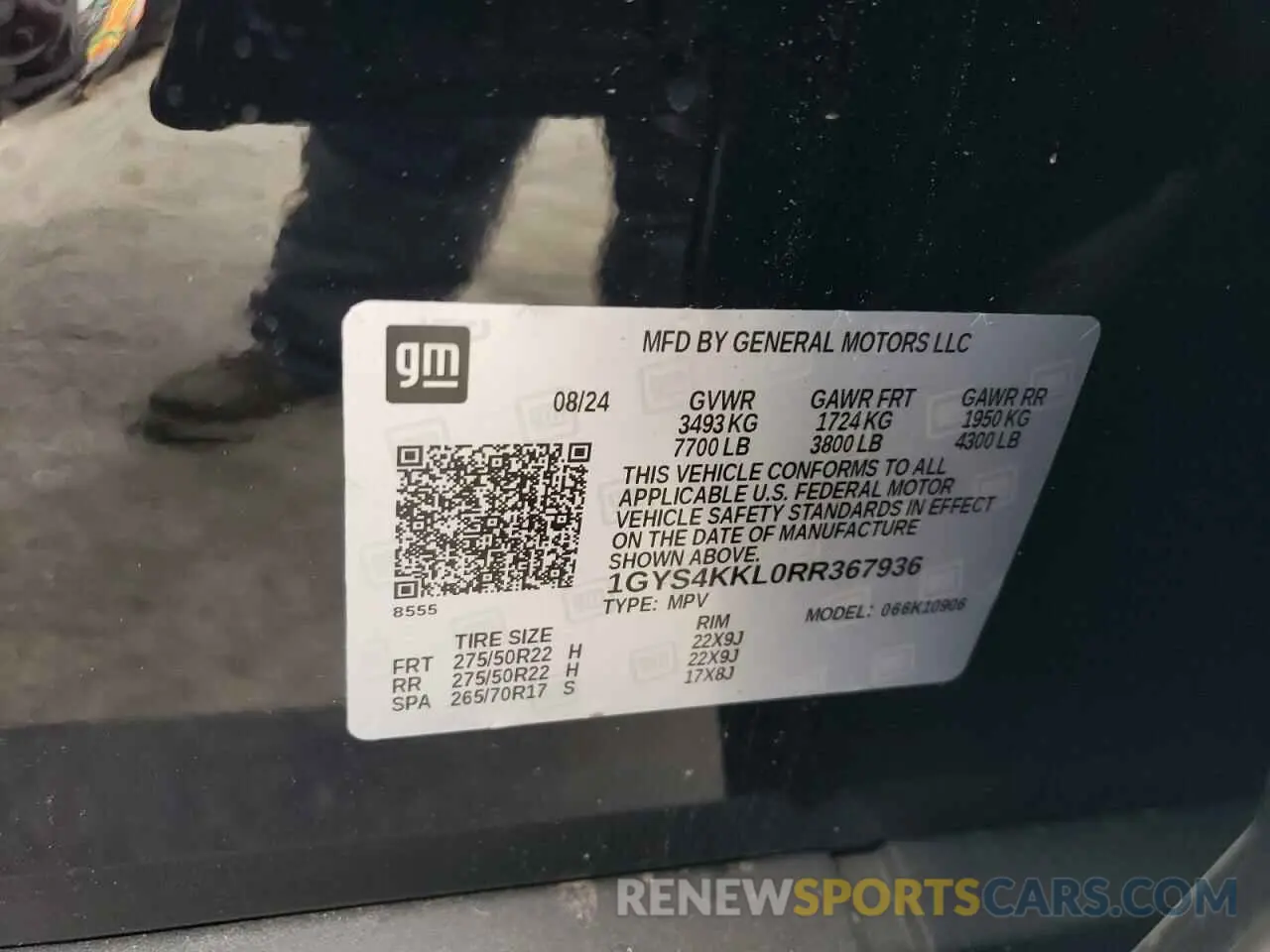 15 Photograph of a damaged car 1GYS4KKL0RR367936 CADILLAC ESCALADE 2024