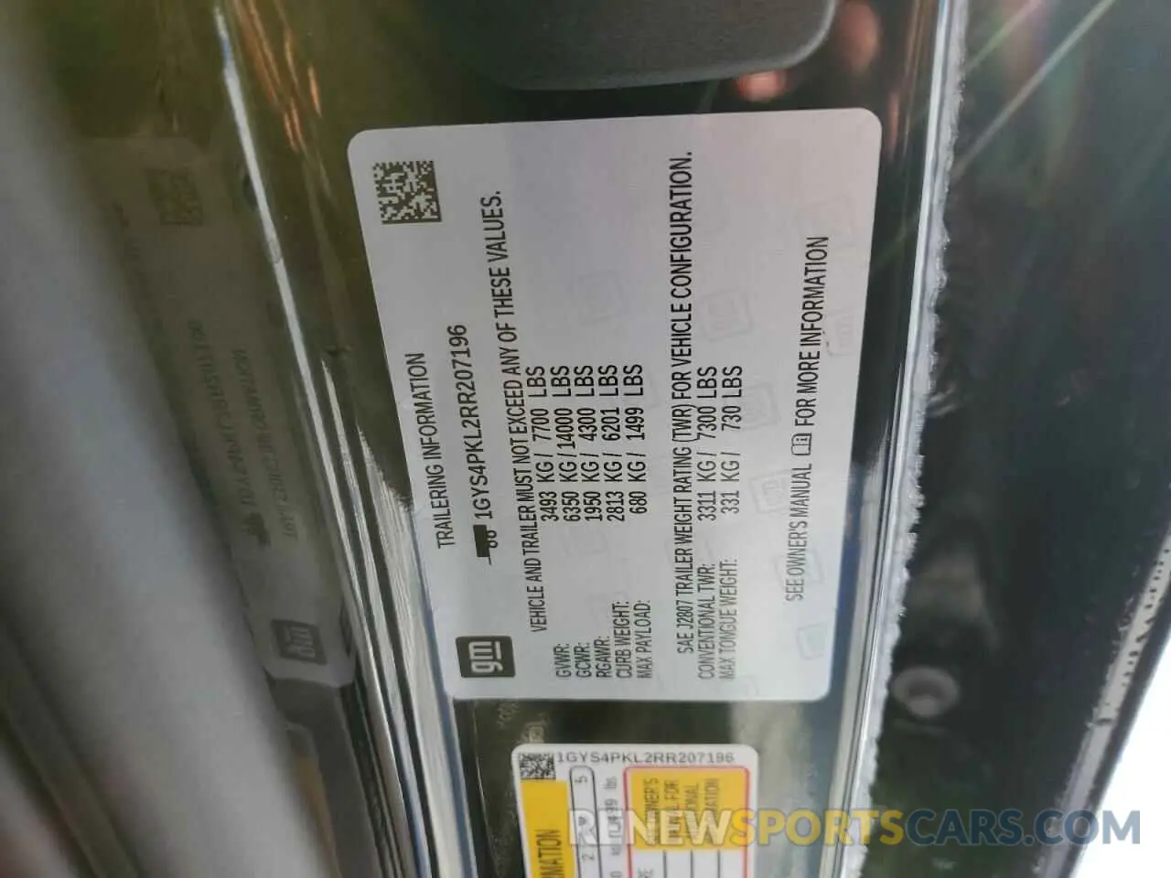 14 Photograph of a damaged car 1GYS4PKL2RR207196 CADILLAC ESCALADE 2024