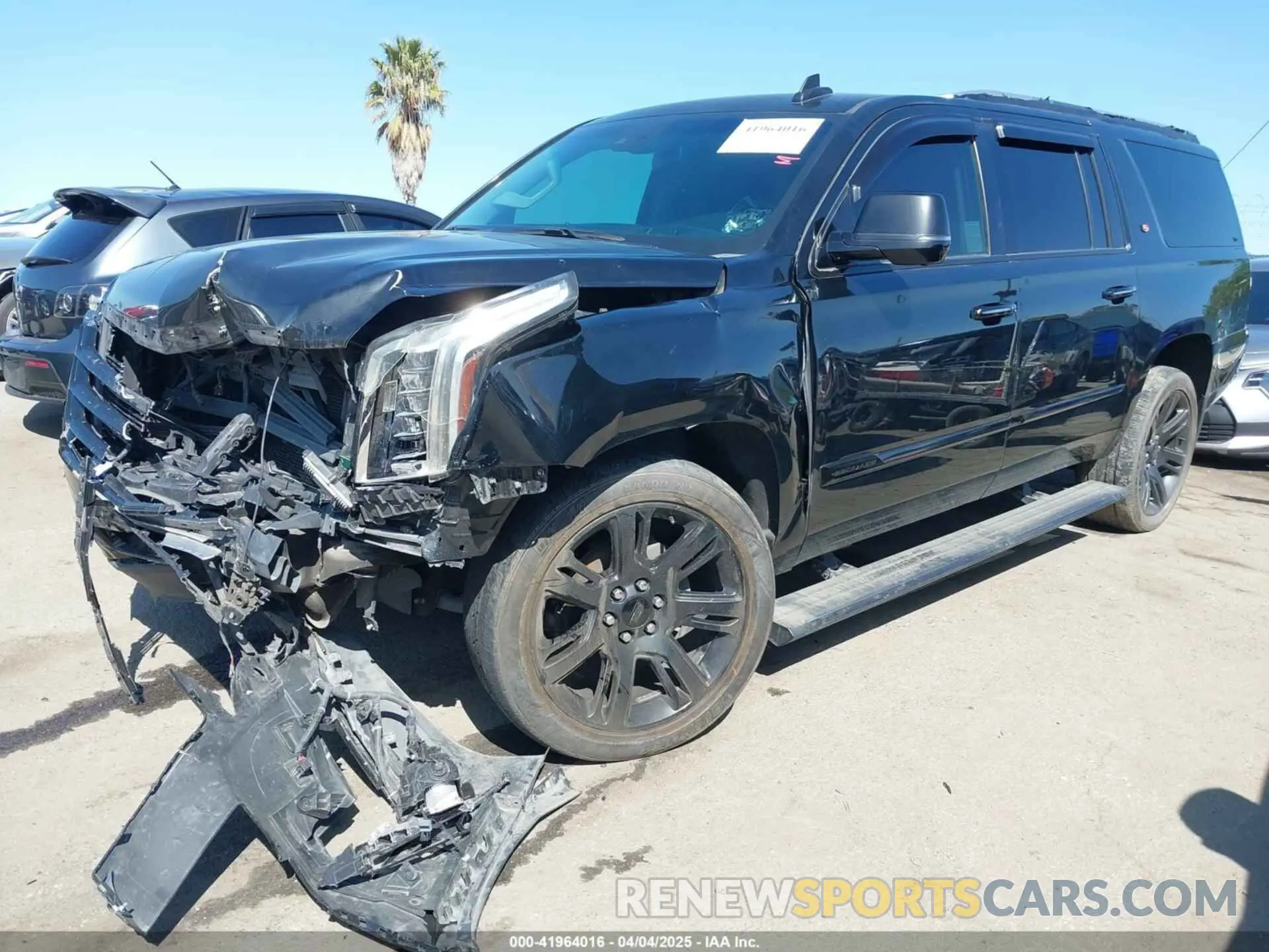 2 Photograph of a damaged car 1GYS4JKJXKR111432 CADILLAC ESCALADE ESV 2019
