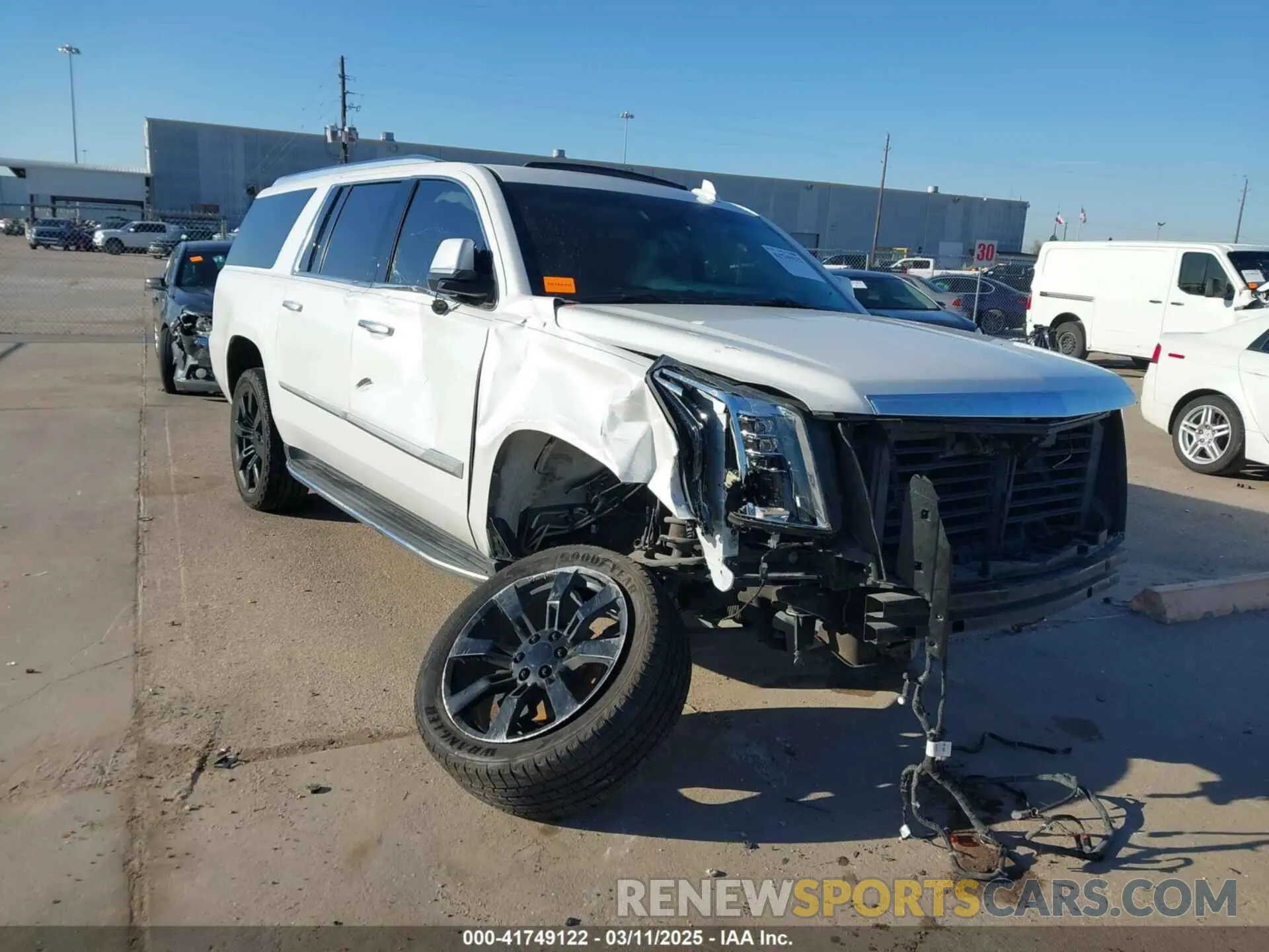 1 Photograph of a damaged car 1GYS3HKJ9LR130423 CADILLAC ESCALADE ESV 2020