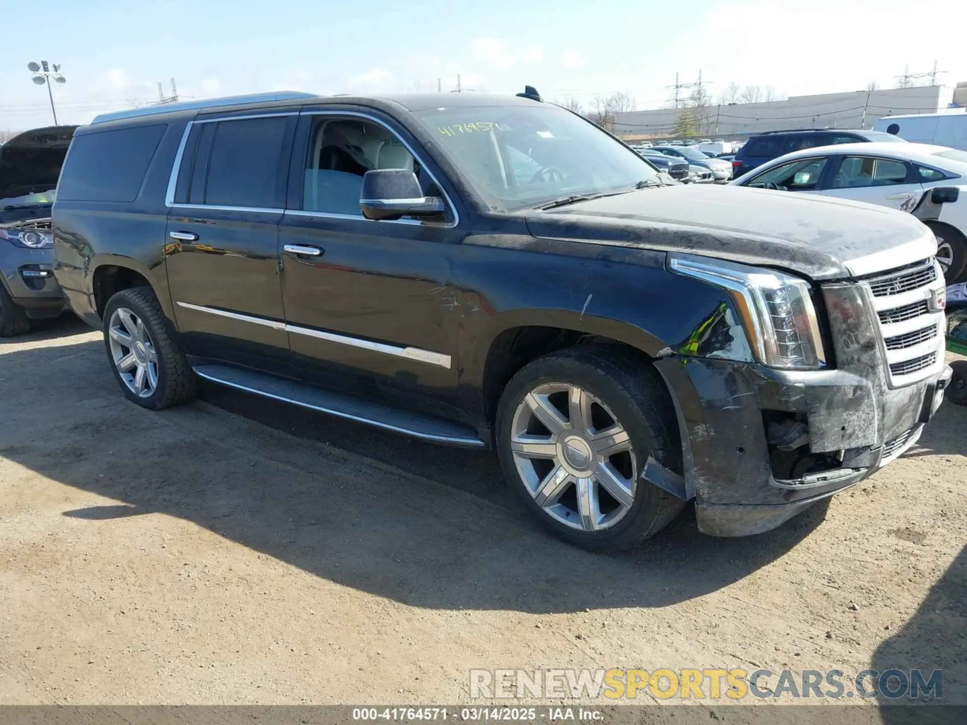 1 Photograph of a damaged car 1GYS4JKJXLR271943 CADILLAC ESCALADE ESV 2020