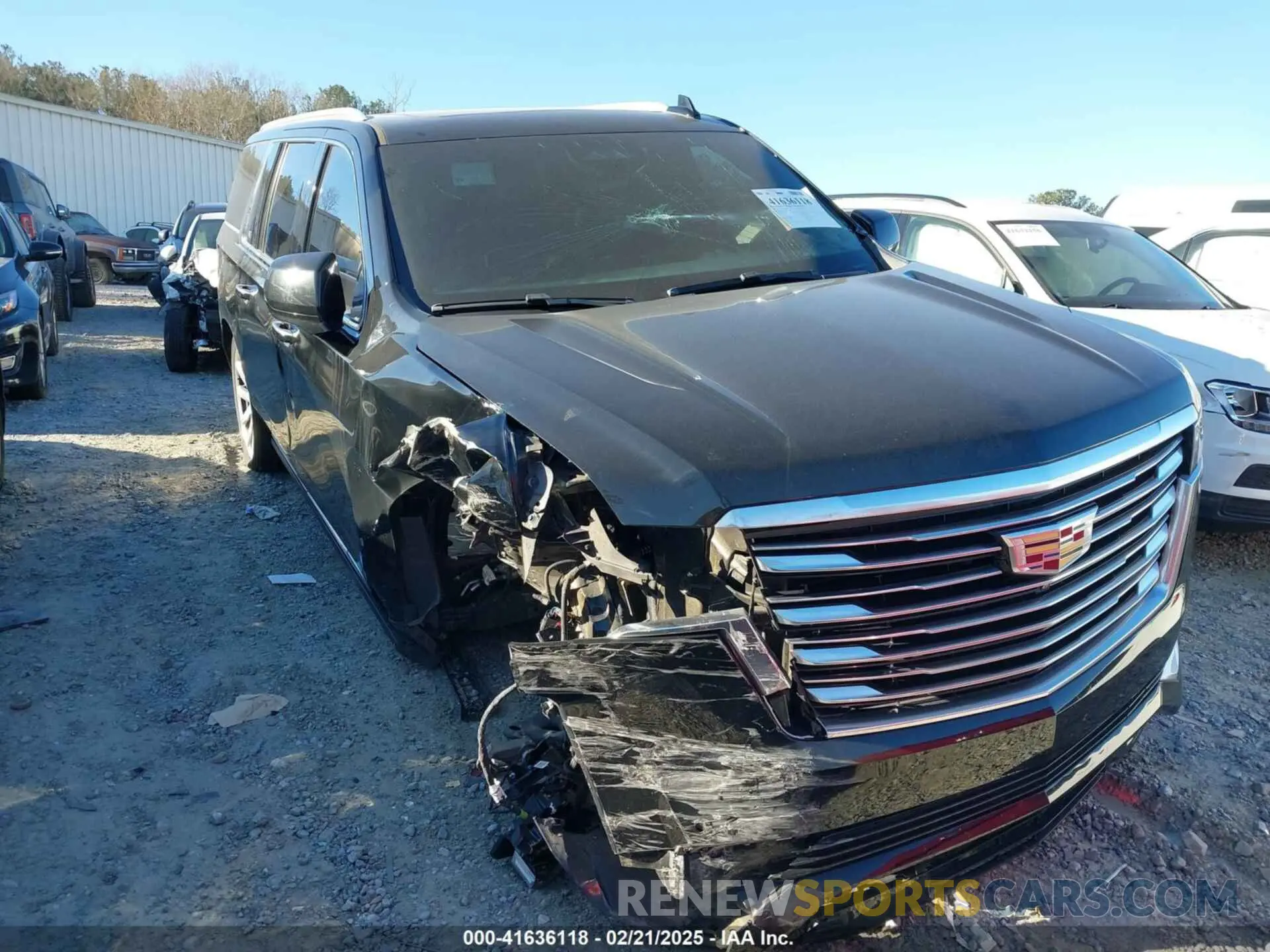 1 Photograph of a damaged car 1GYS3MKL7MR264908 CADILLAC ESCALADE ESV 2021