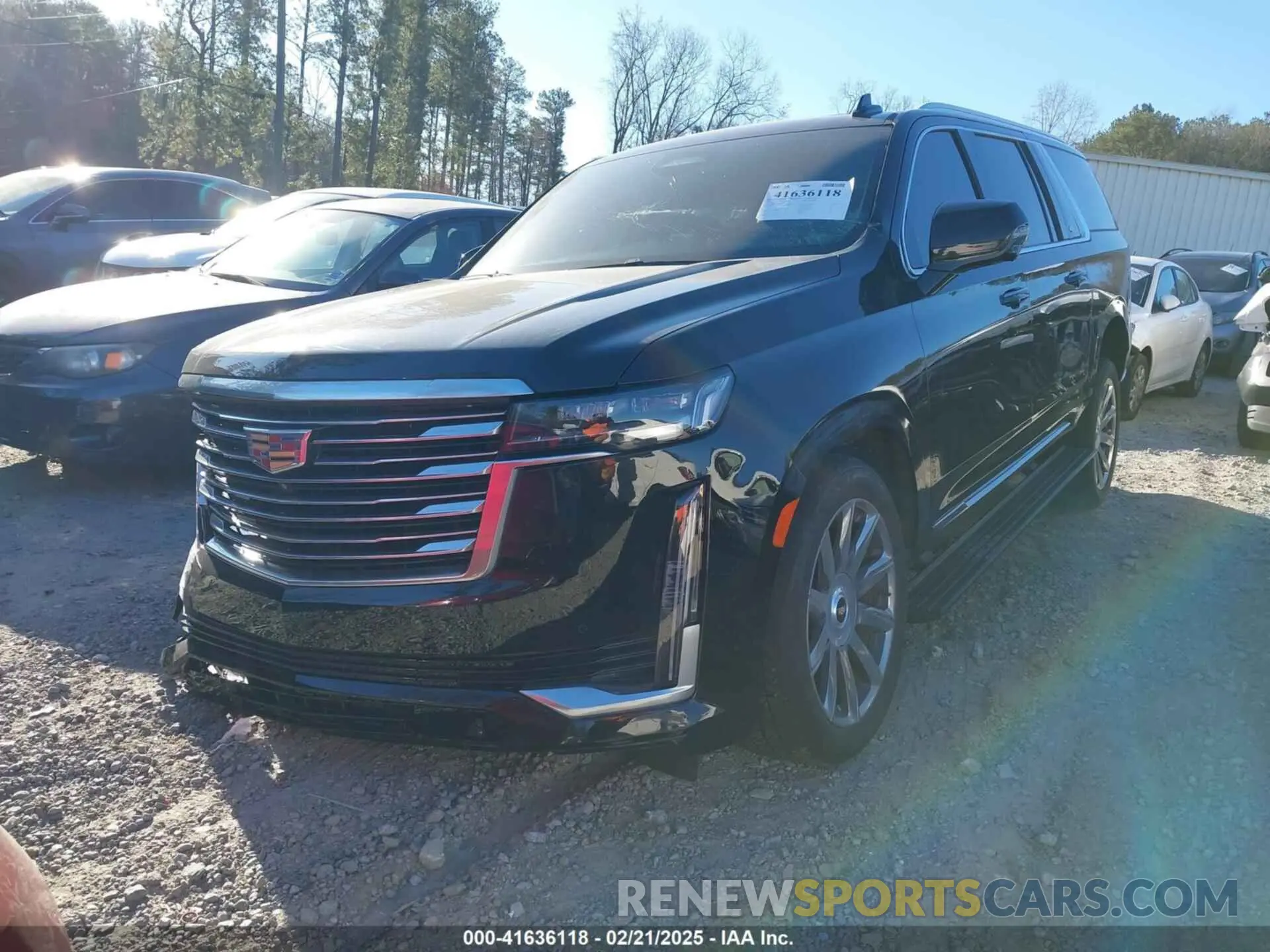 2 Photograph of a damaged car 1GYS3MKL7MR264908 CADILLAC ESCALADE ESV 2021