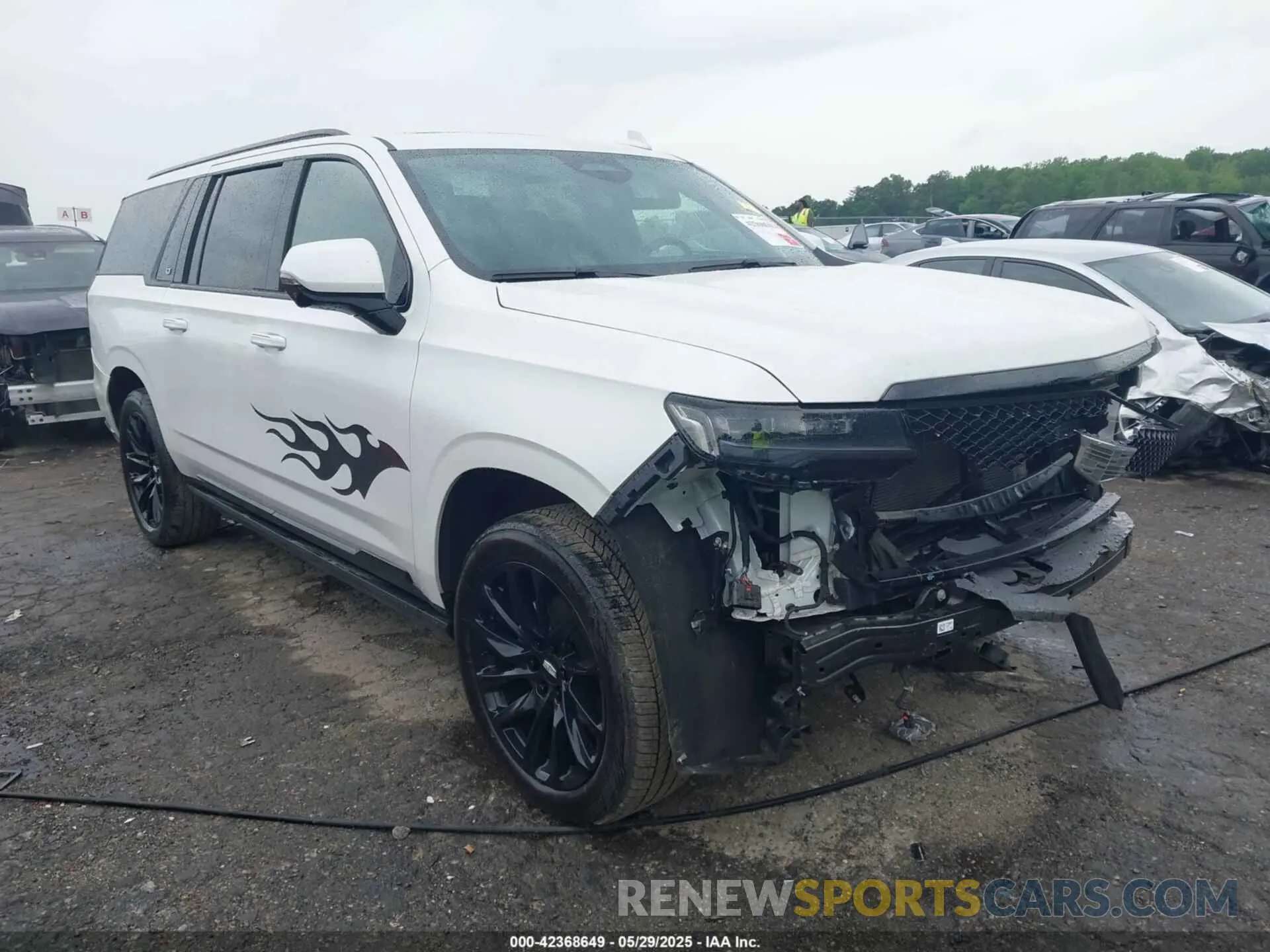 1 Photograph of a damaged car 1GYS4RKL3PR366611 CADILLAC ESCALADE ESV 2023