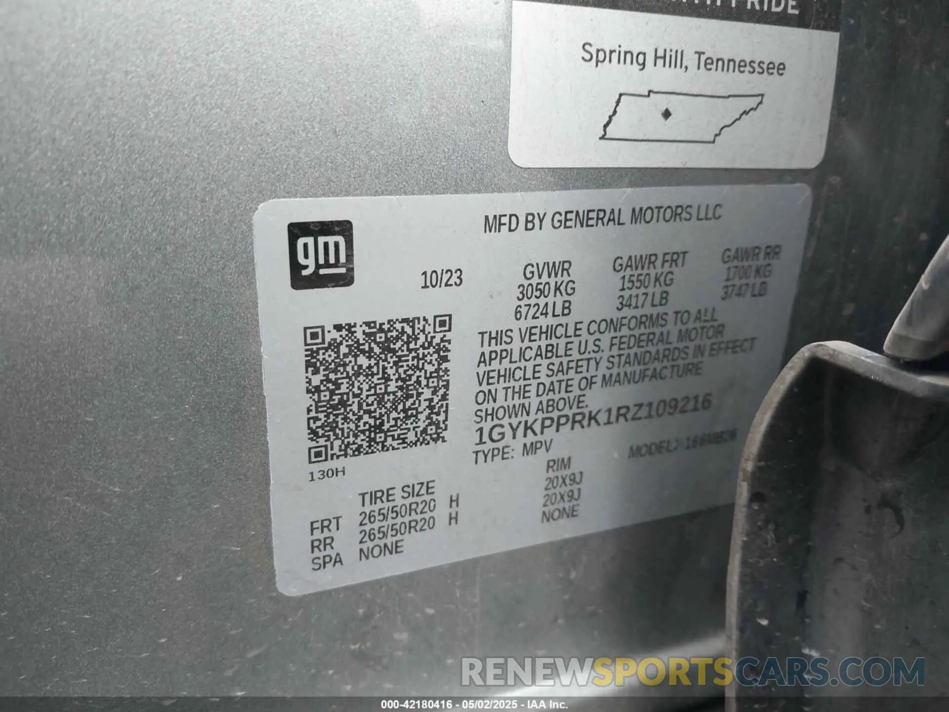 9 Photograph of a damaged car 1GYKPPRK1RZ109216 CADILLAC LYRIQ 2024