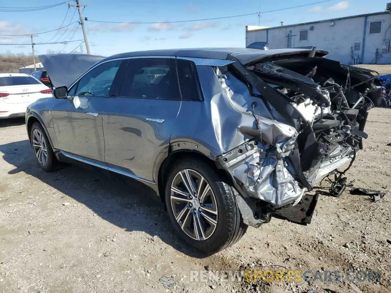 2 Photograph of a damaged car 1GYKPMRK5PZ000754 CADILLAC LYRIQ LUXU 2023