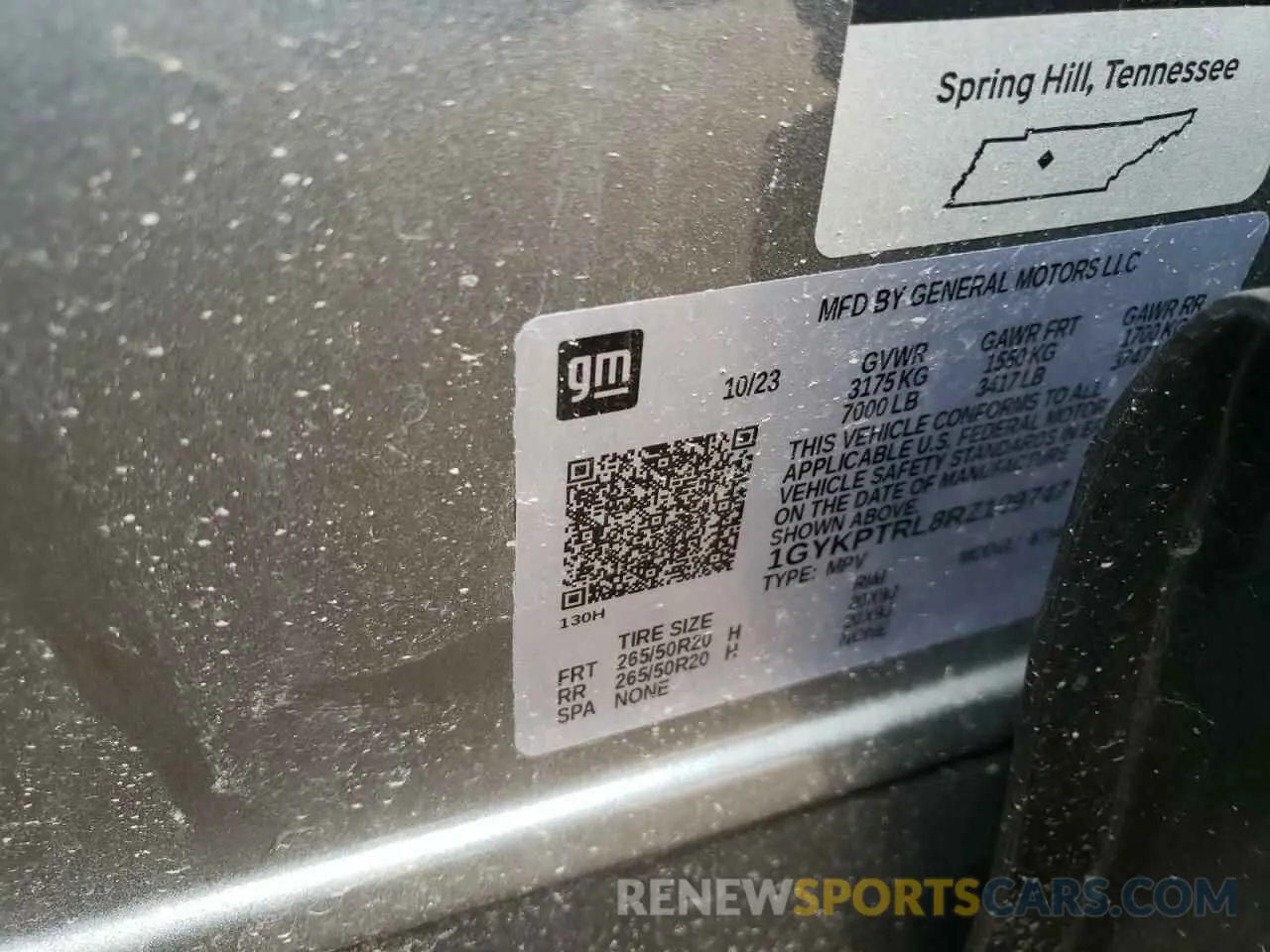 14 Photograph of a damaged car 1GYKPTRL8RZ109747 CADILLAC LYRIQ SPOR 2024