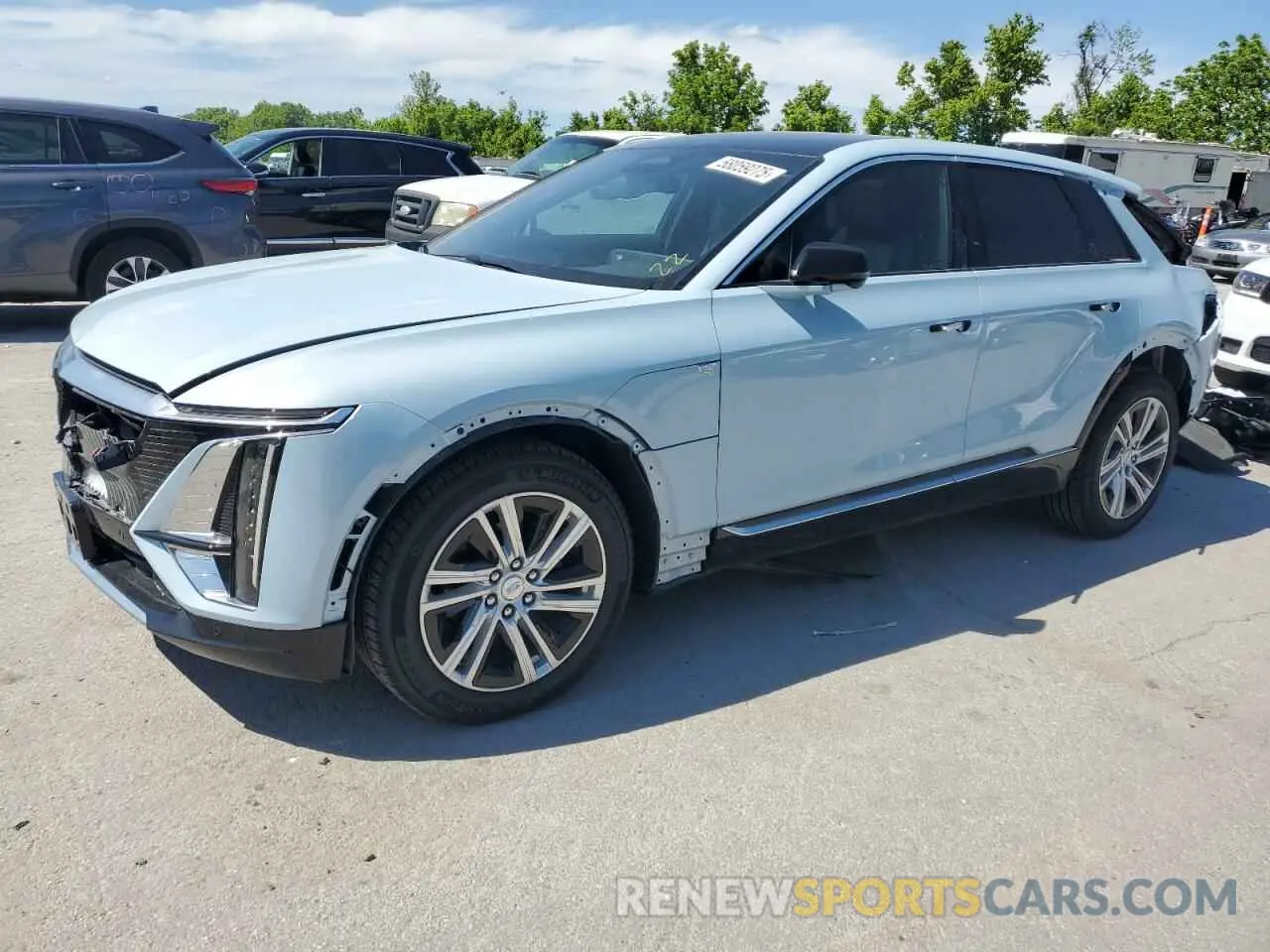 1 Photograph of a damaged car 1GYKPMRLXRZ138186 CADILLAC LYRIQ TECH 2024
