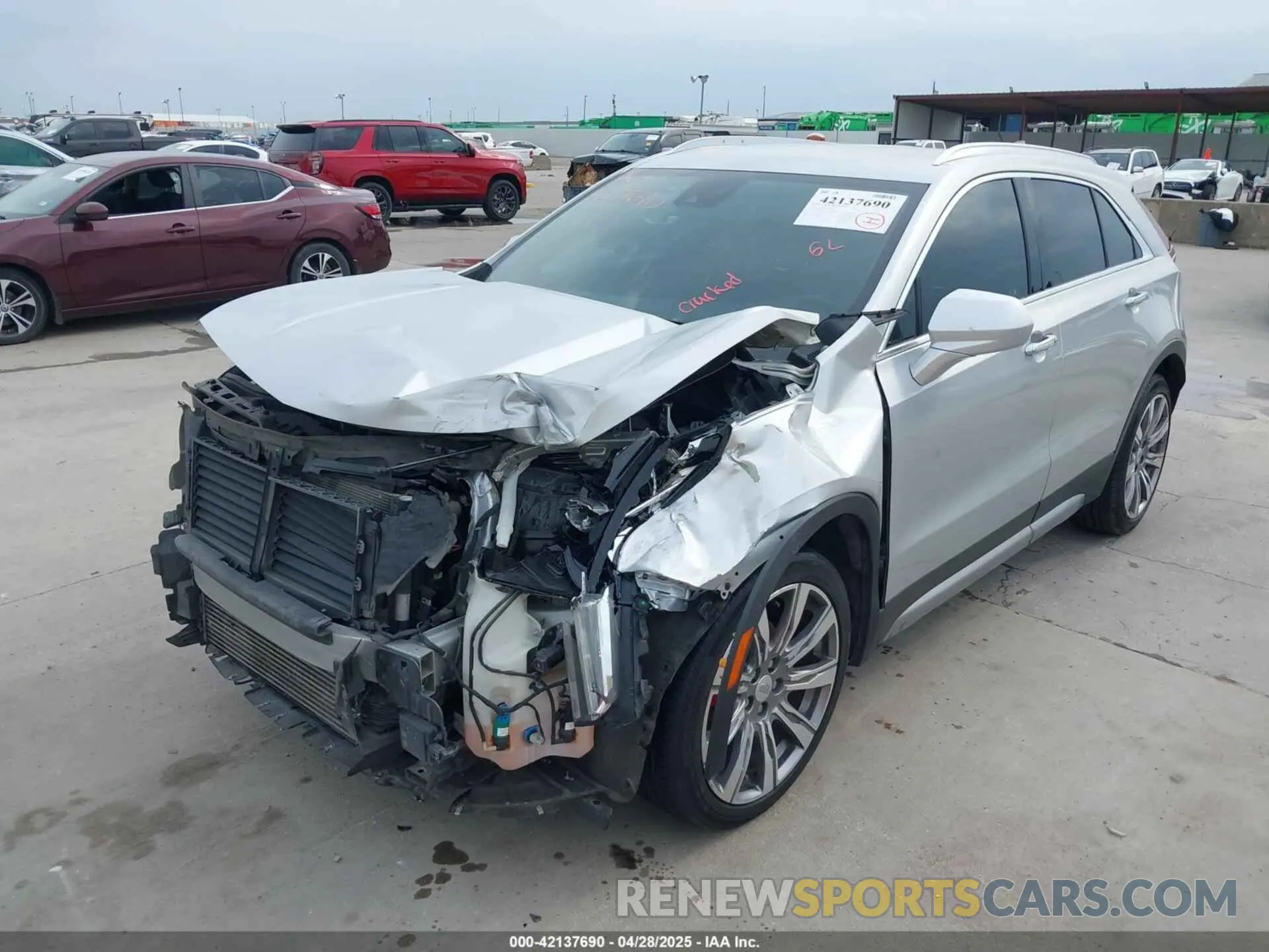 2 Photograph of a damaged car 1GYFZCR42KF189610 CADILLAC XT4 2019
