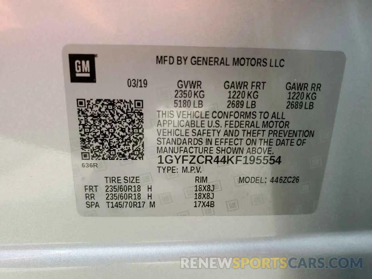 13 Photograph of a damaged car 1GYFZCR44KF195554 CADILLAC XT4 2019