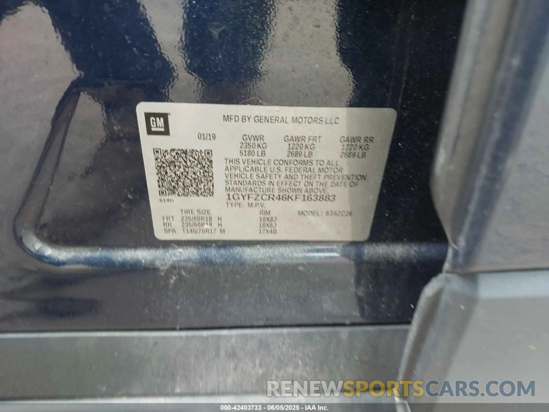 9 Photograph of a damaged car 1GYFZCR46KF163883 CADILLAC XT4 2019