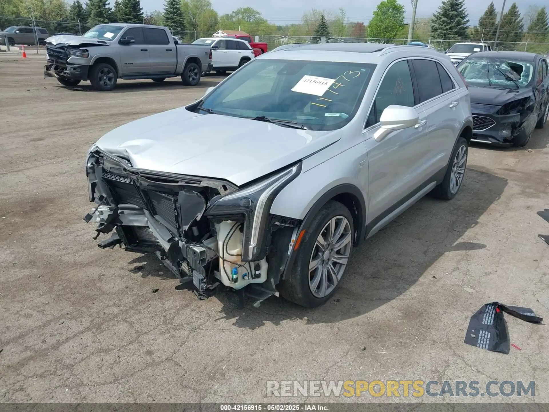 2 Photograph of a damaged car 1GYFZDR42KF117473 CADILLAC XT4 2019