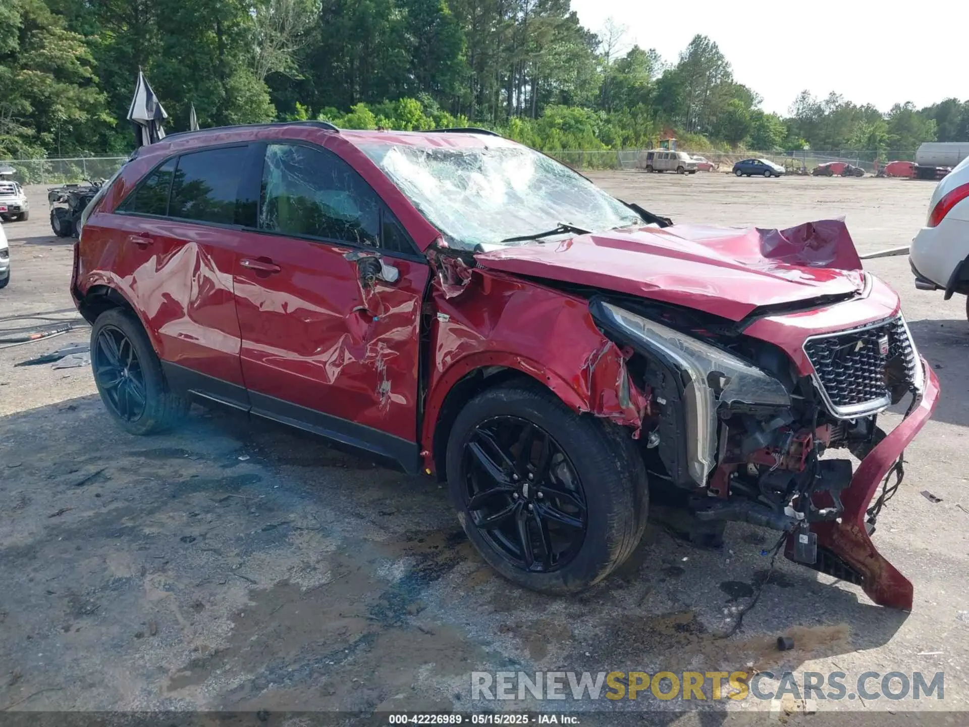 1 Photograph of a damaged car 1GYFZER40KF174177 CADILLAC XT4 2019
