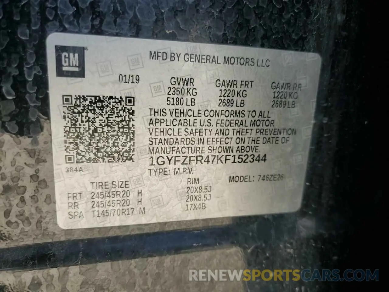 12 Photograph of a damaged car 1GYFZFR47KF152344 CADILLAC XT4 2019