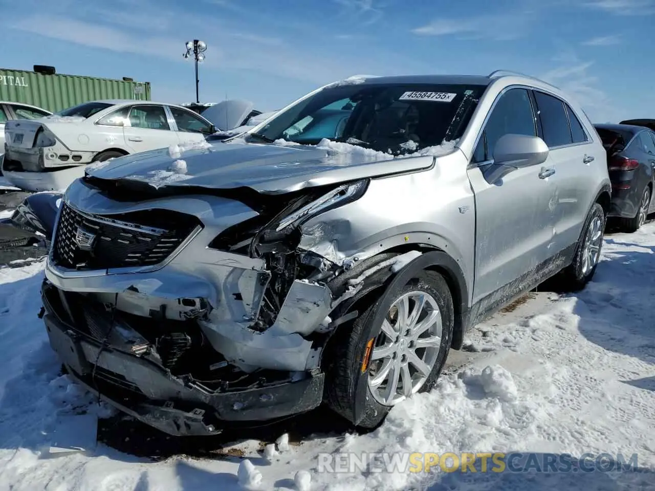 1 Photograph of a damaged car 1GYFZBR44LF093831 CADILLAC XT4 2020