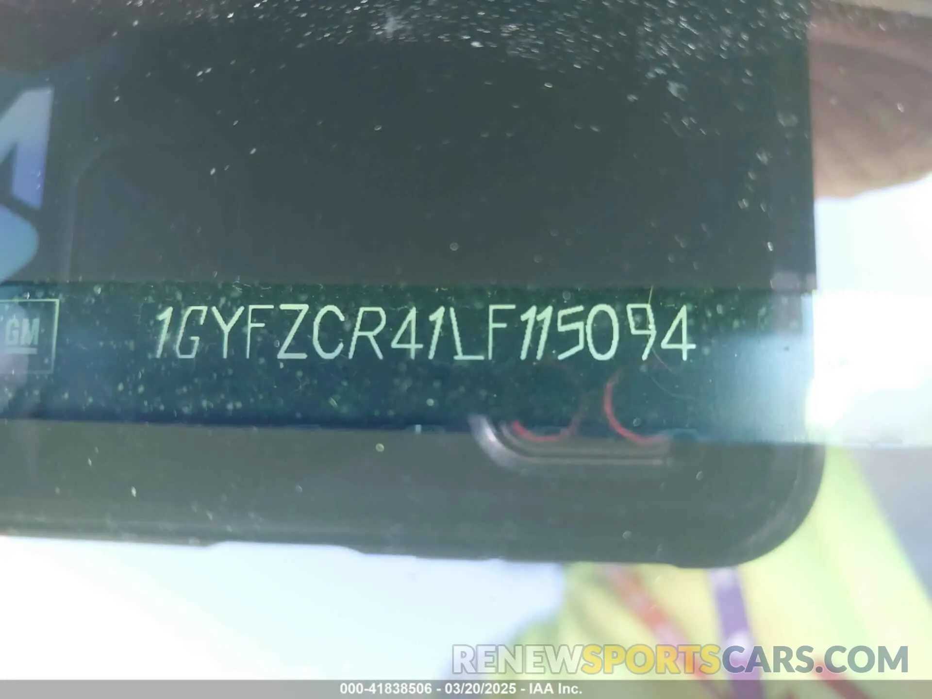 9 Photograph of a damaged car 1GYFZCR41LF115094 CADILLAC XT4 2020