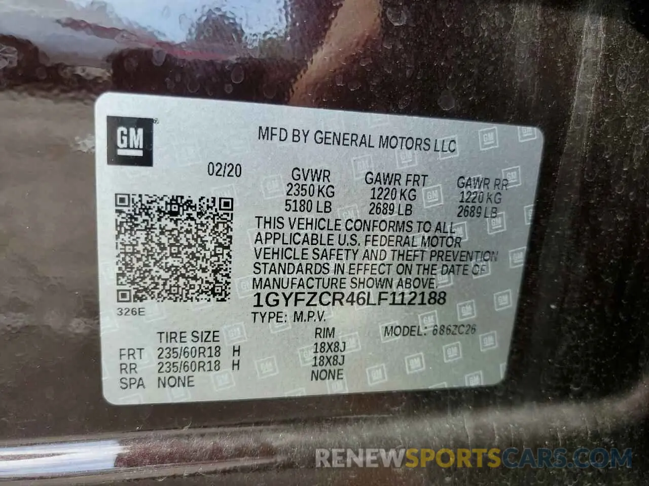 15 Photograph of a damaged car 1GYFZCR46LF112188 CADILLAC XT4 2020