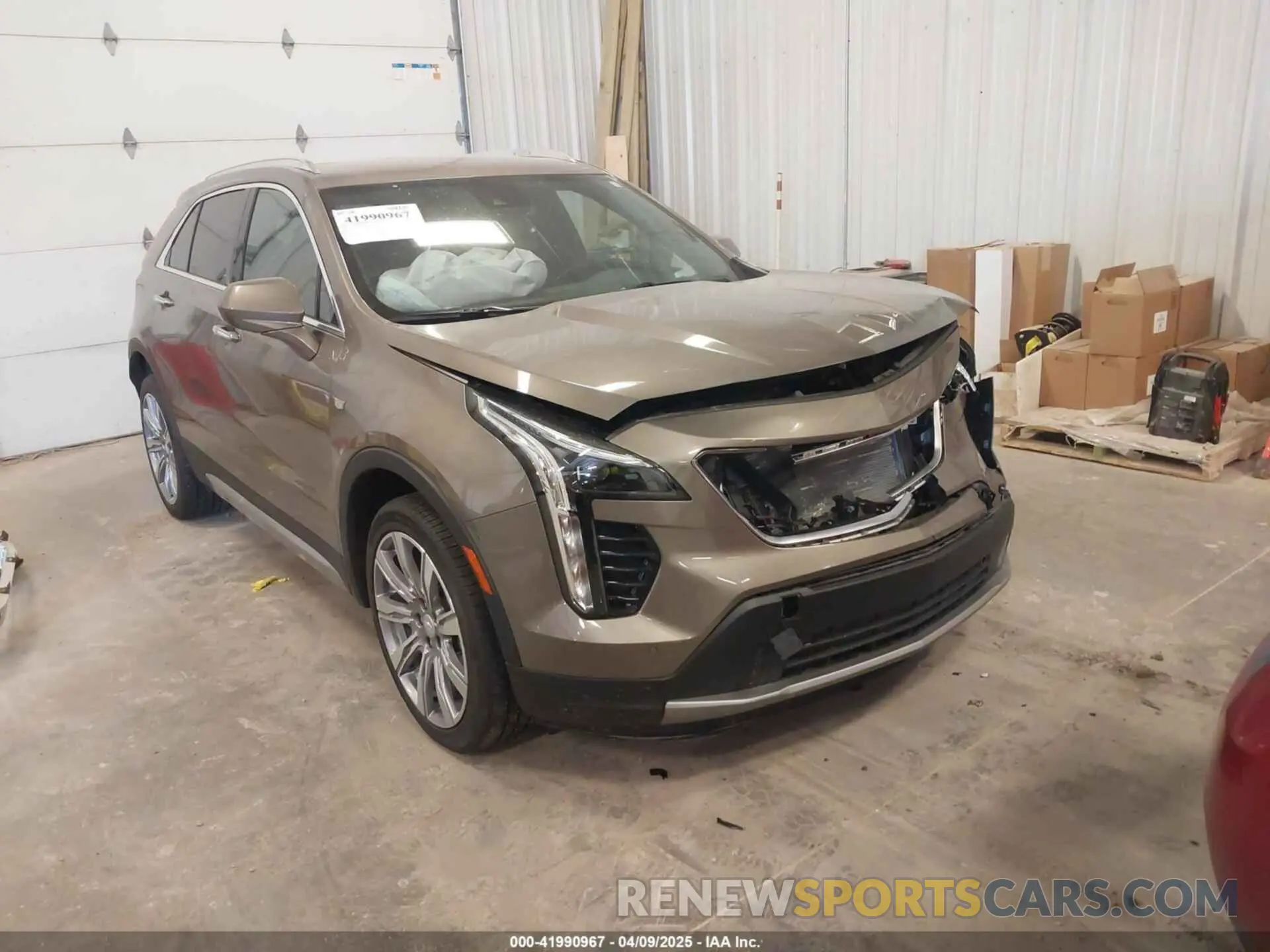 1 Photograph of a damaged car 1GYFZDR44LF068018 CADILLAC XT4 2020