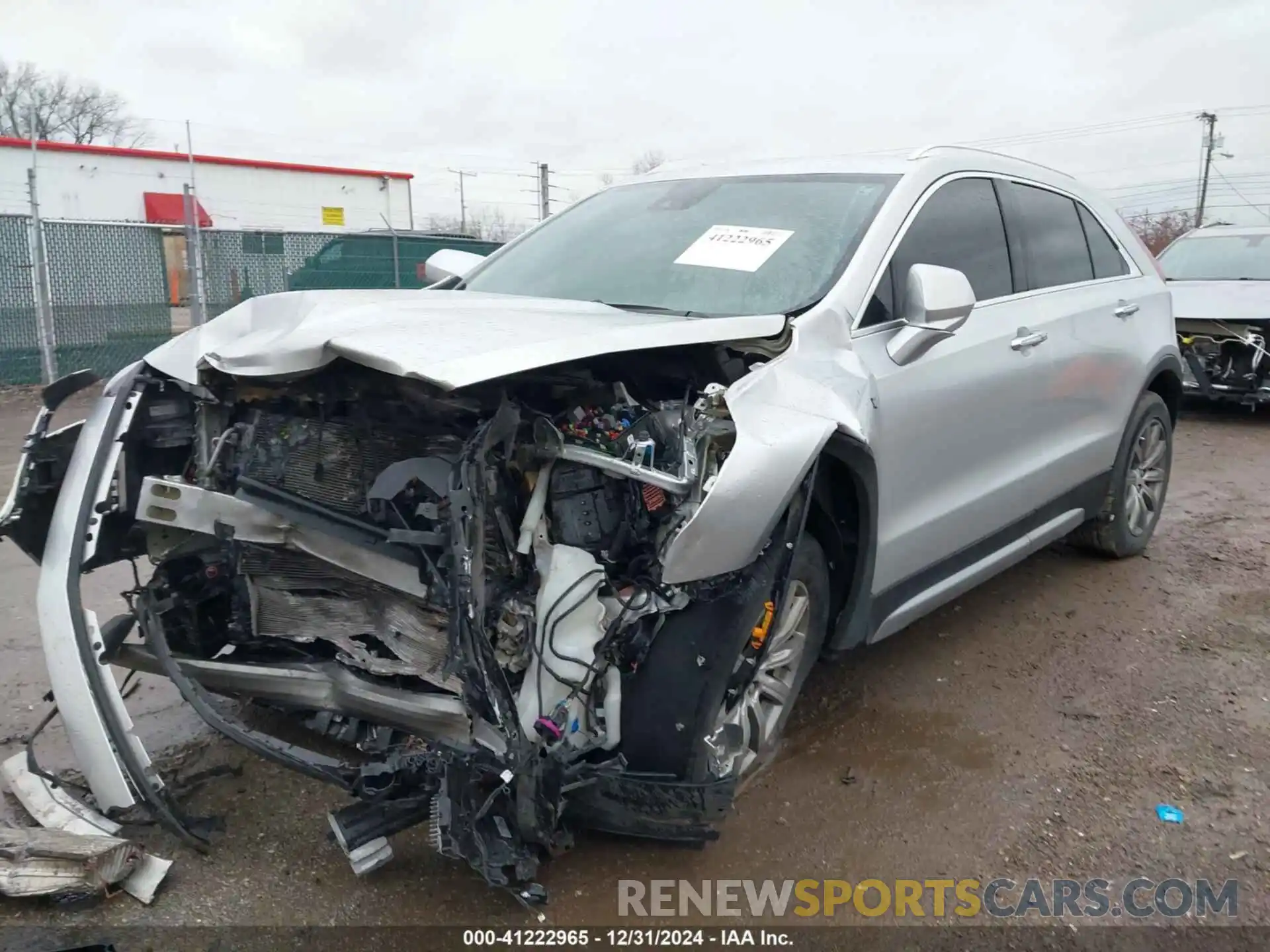 2 Photograph of a damaged car 1GYFZDR49LF056320 CADILLAC XT4 2020