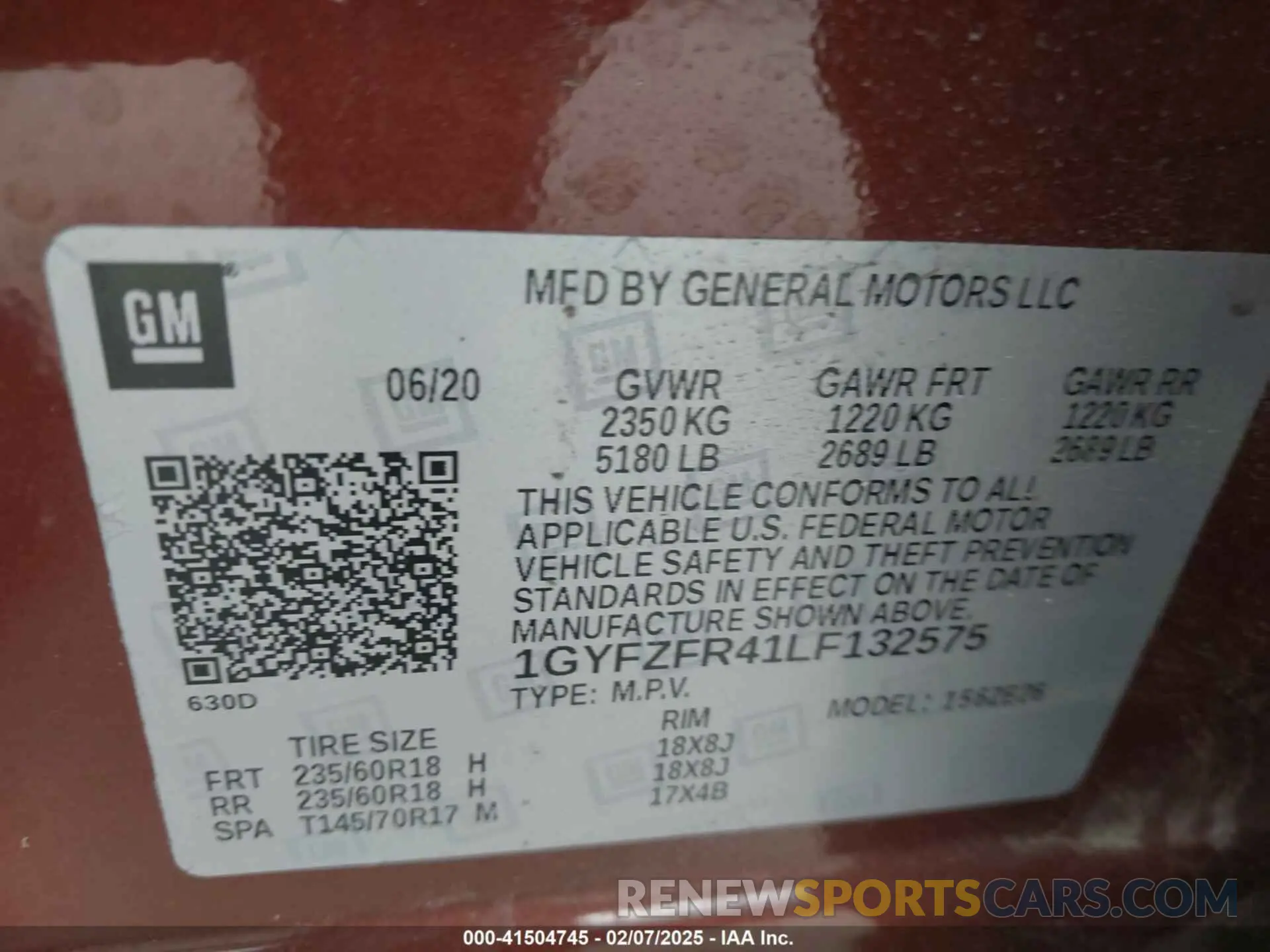 9 Photograph of a damaged car 1GYFZFR41LF132575 CADILLAC XT4 2020