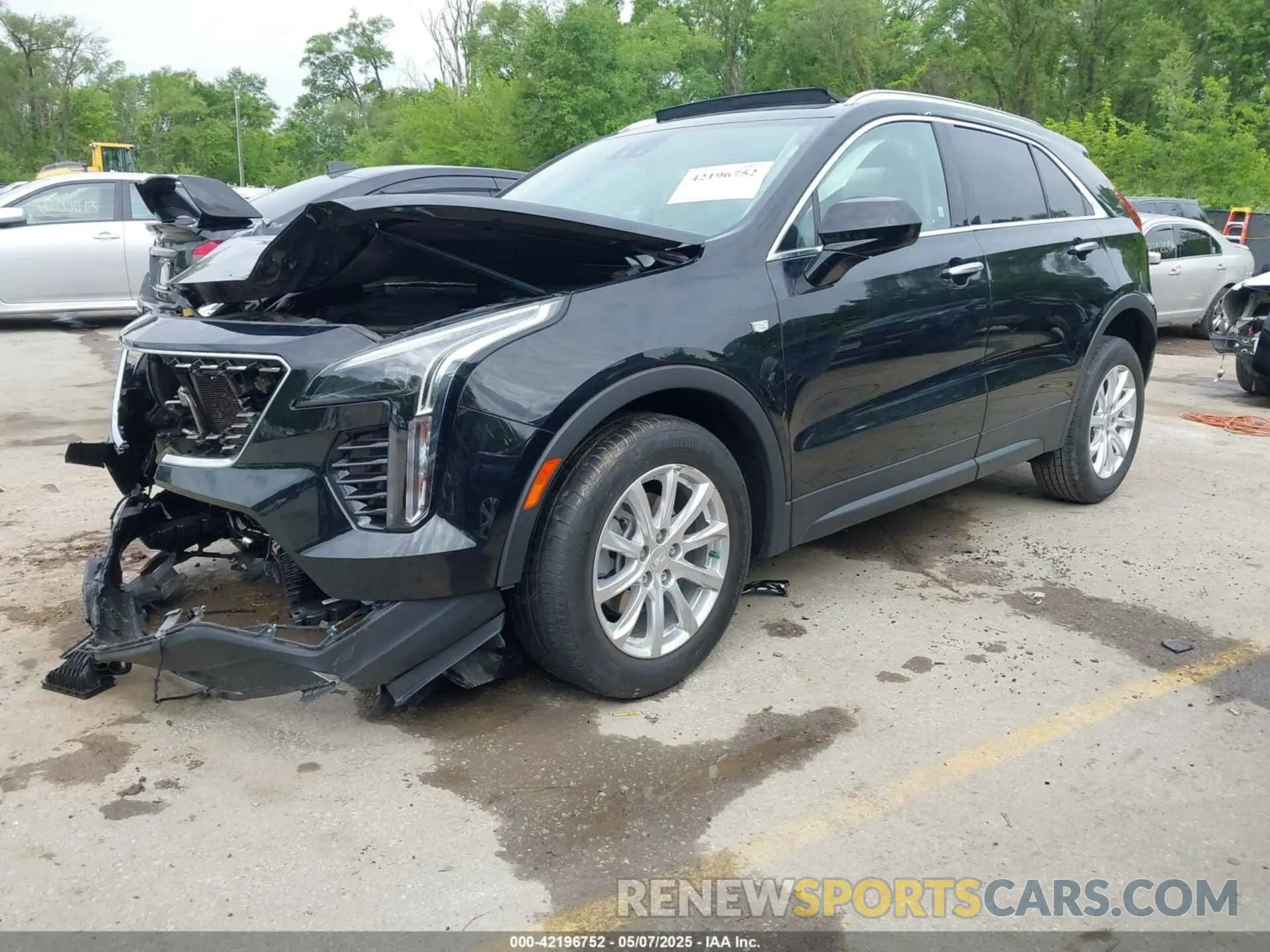2 Photograph of a damaged car 1GYAZAR44MF004295 CADILLAC XT4 2021