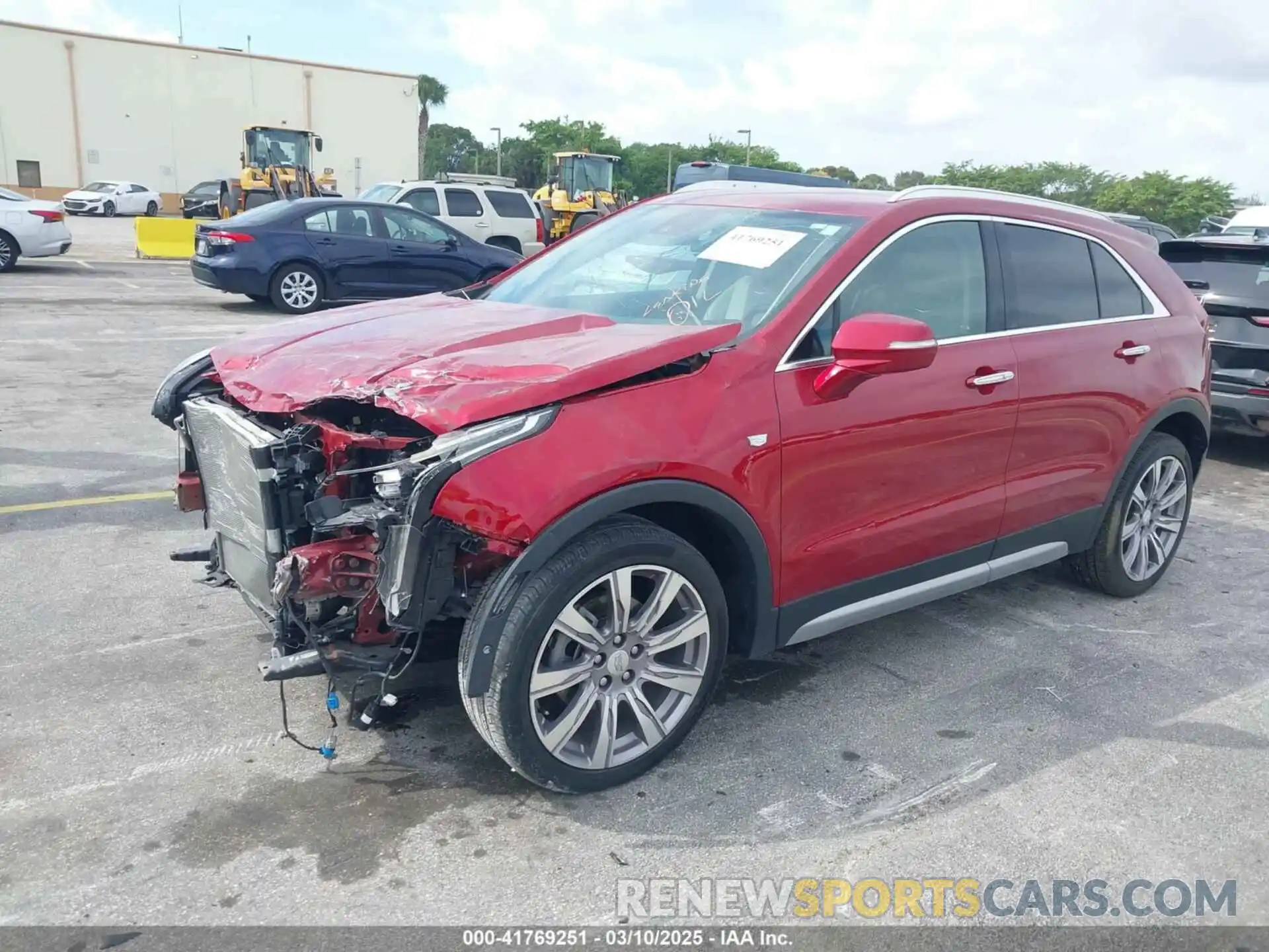 2 Photograph of a damaged car 1GYFZCR41MF043072 CADILLAC XT4 2021