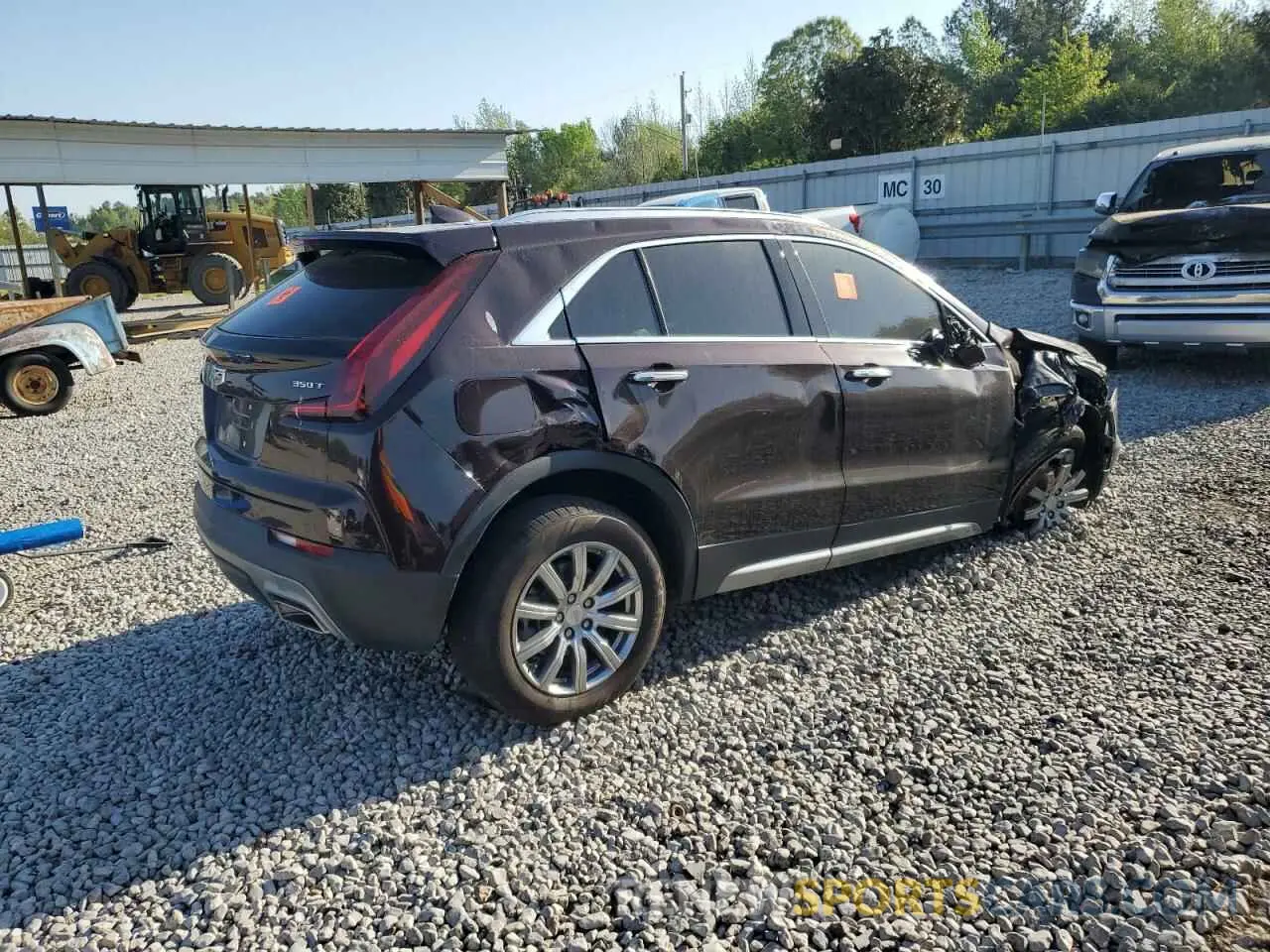 3 Photograph of a damaged car 1GYFZCR45MF002654 CADILLAC XT4 2021