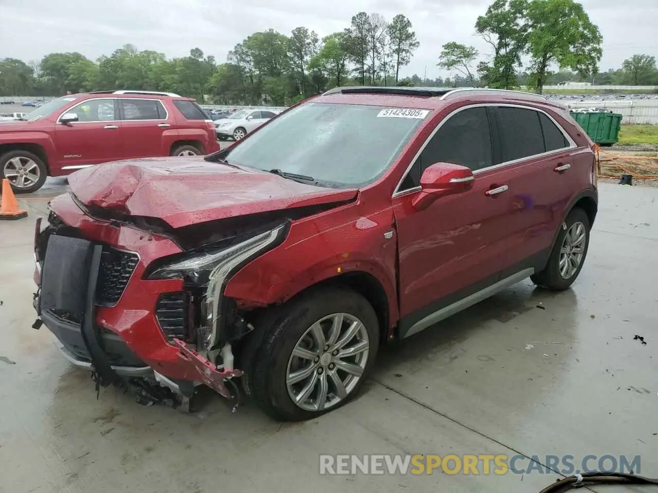1 Photograph of a damaged car 1GYFZCR45MF040921 CADILLAC XT4 2021