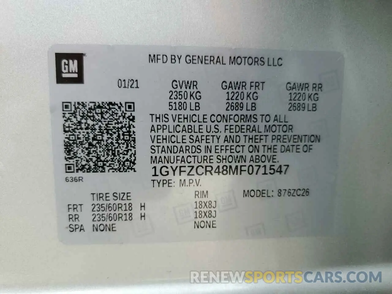 15 Photograph of a damaged car 1GYFZCR48MF071547 CADILLAC XT4 2021
