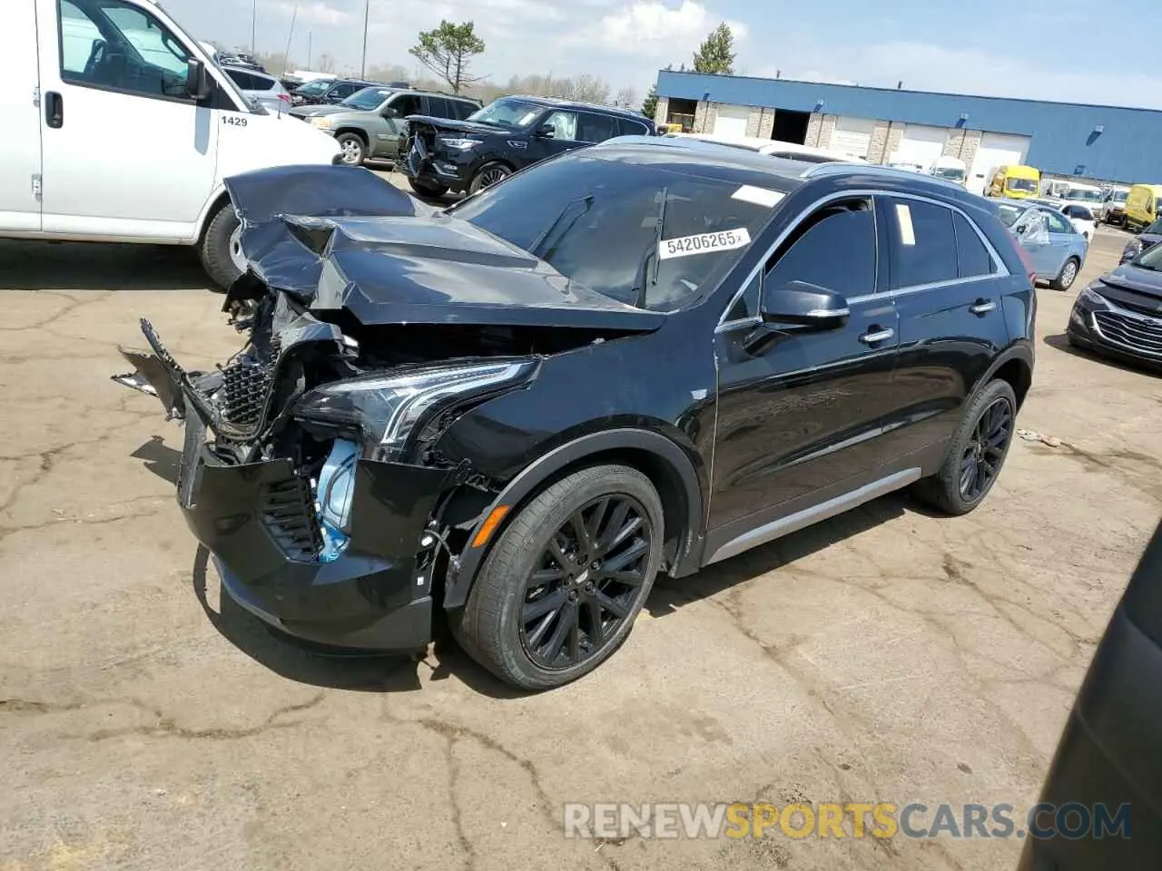 1 Photograph of a damaged car 1GYFZDR48MF081095 CADILLAC XT4 2021