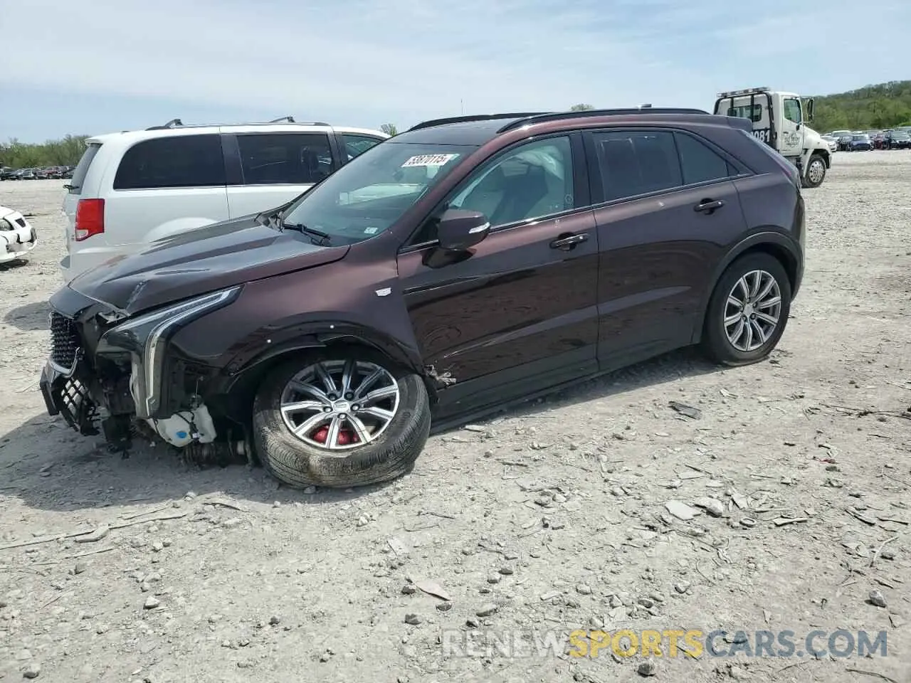 1 Photograph of a damaged car 1GYFZFR41MF036477 CADILLAC XT4 2021