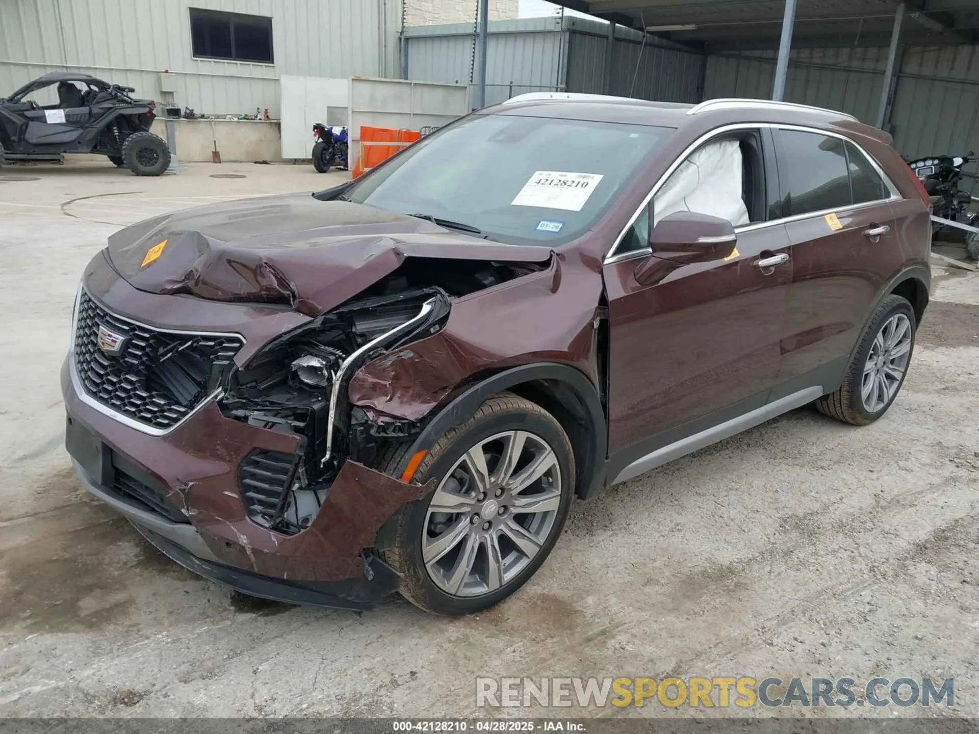 2 Photograph of a damaged car 1GYFZCR4XNF116845 CADILLAC XT4 2022