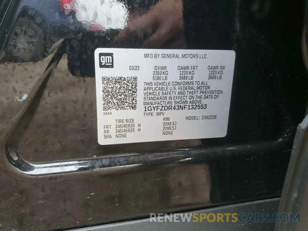 13 Photograph of a damaged car 1GYFZDR43NF132553 CADILLAC XT4 2022