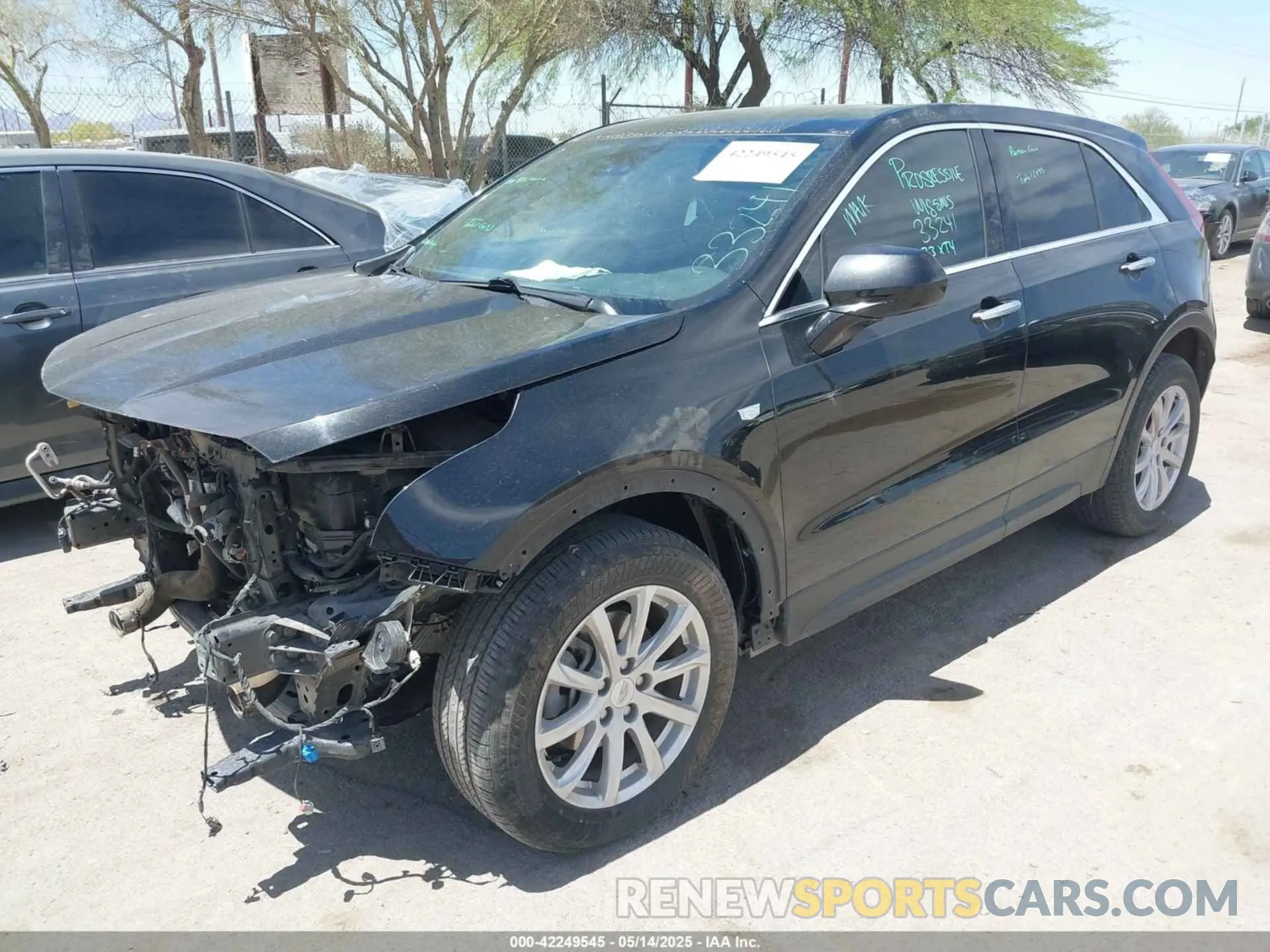 2 Photograph of a damaged car 1GYAZAR45PF110520 CADILLAC XT4 2023