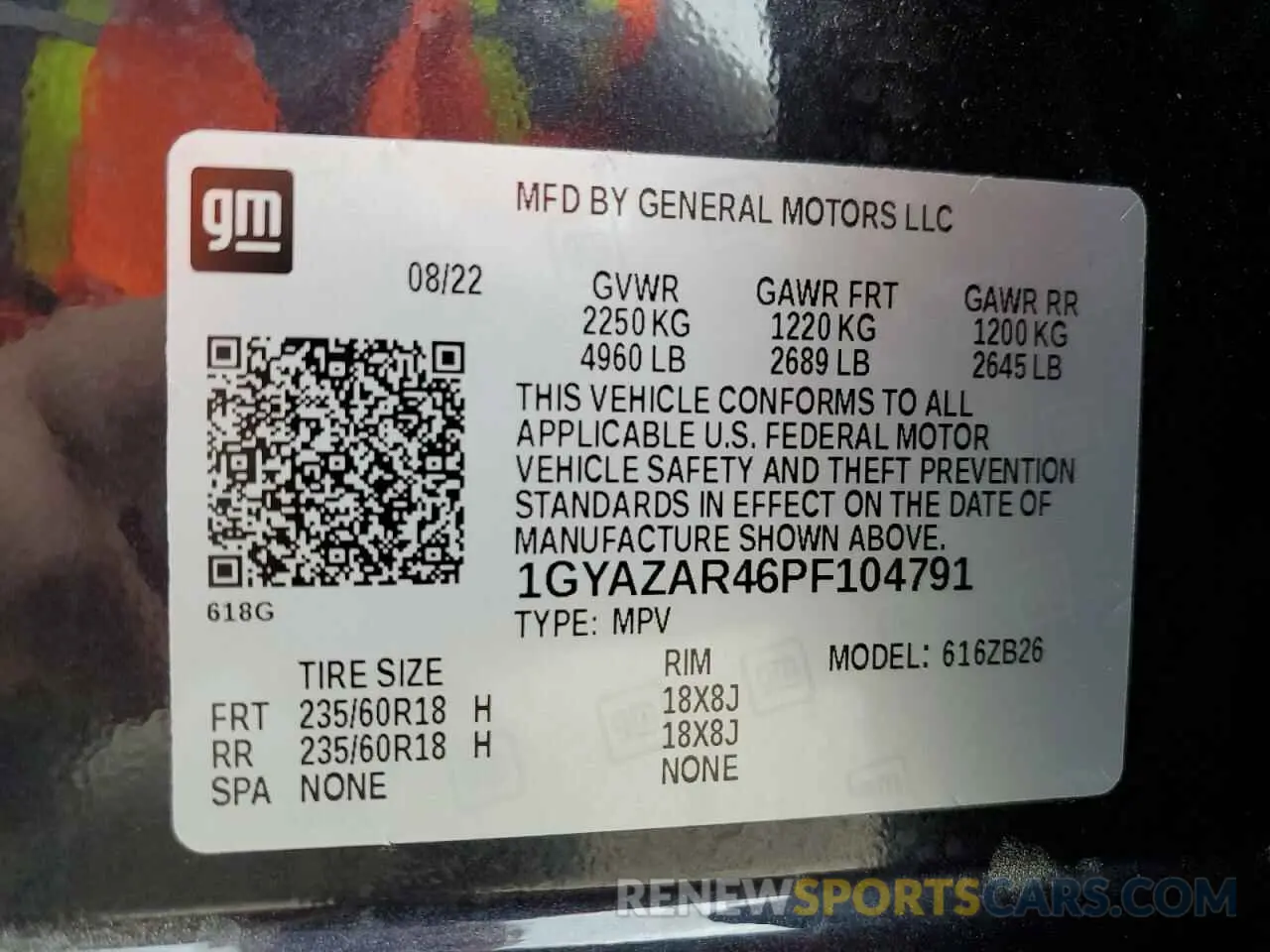 13 Photograph of a damaged car 1GYAZAR46PF104791 CADILLAC XT4 2023