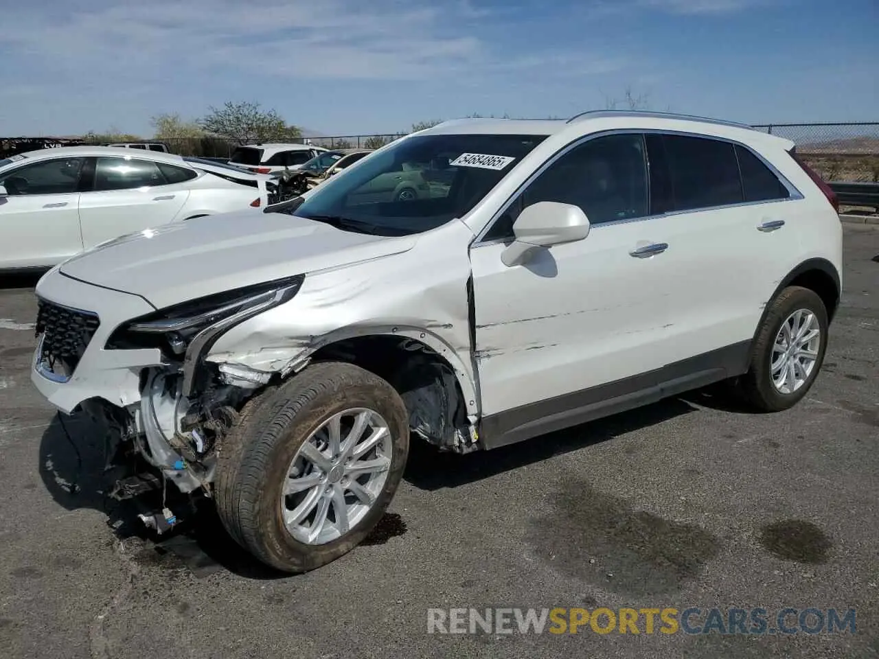 1 Photograph of a damaged car 1GYAZAR46PF134602 CADILLAC XT4 2023