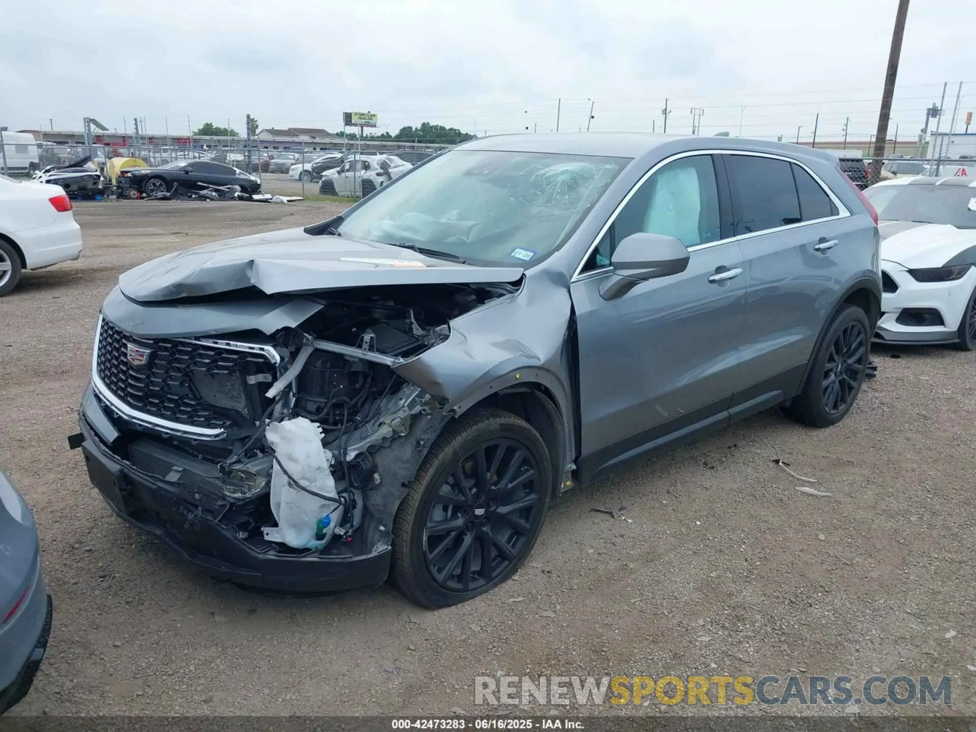 2 Photograph of a damaged car 1GYAZAR47PF134530 CADILLAC XT4 2023