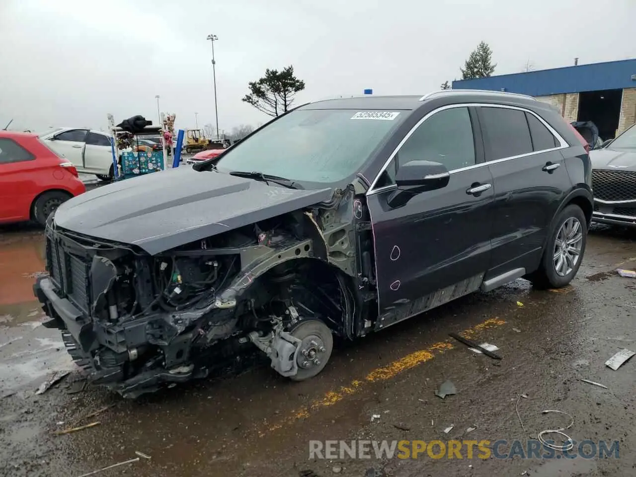 1 Photograph of a damaged car 1GYFZDR40PF101649 CADILLAC XT4 2023