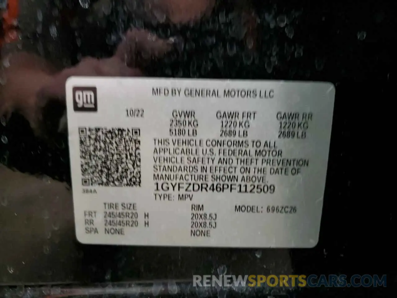 14 Photograph of a damaged car 1GYFZDR46PF112509 CADILLAC XT4 2023