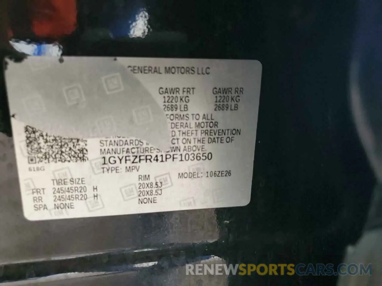 12 Photograph of a damaged car 1GYFZFR41PF103650 CADILLAC XT4 2023