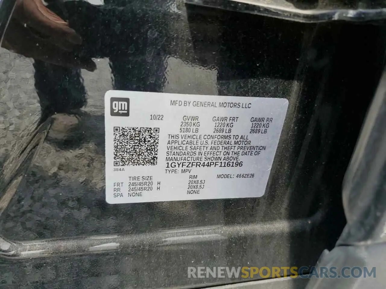 13 Photograph of a damaged car 1GYFZFR44PF116196 CADILLAC XT4 2023