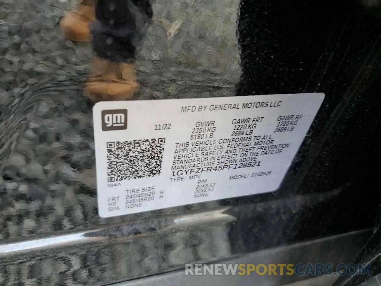 15 Photograph of a damaged car 1GYFZFR45PF128521 CADILLAC XT4 2023