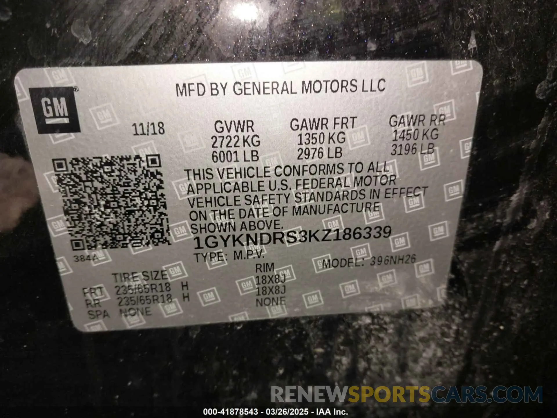 9 Photograph of a damaged car 1GYKNDRS3KZ186339 CADILLAC XT5 2019