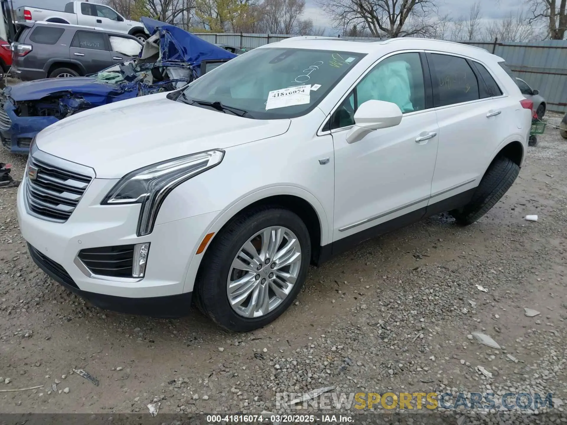 2 Photograph of a damaged car 1GYKNERS1KZ290754 CADILLAC XT5 2019