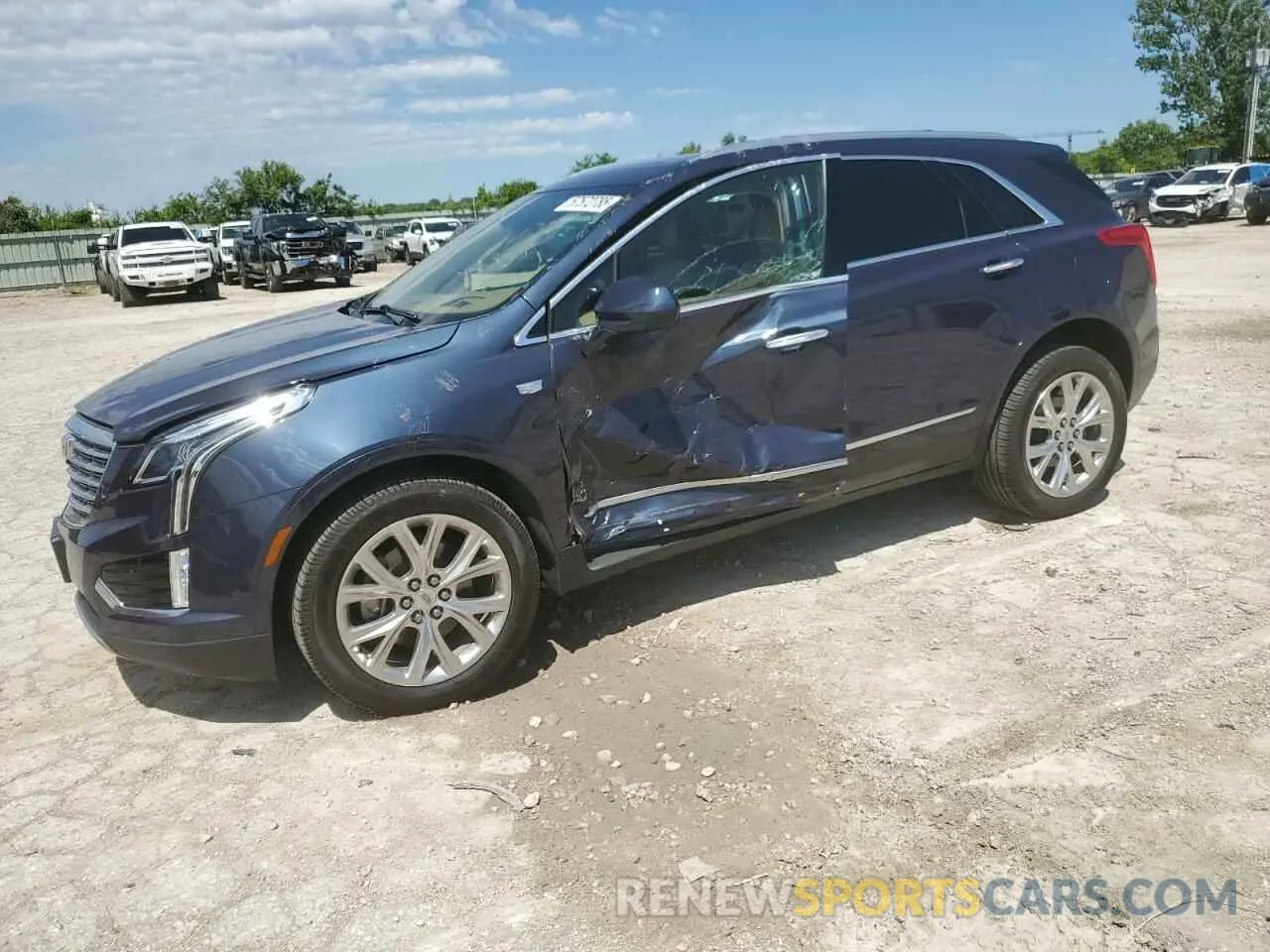 1 Photograph of a damaged car 1GYKNGRS8KZ201631 CADILLAC XT5 2019