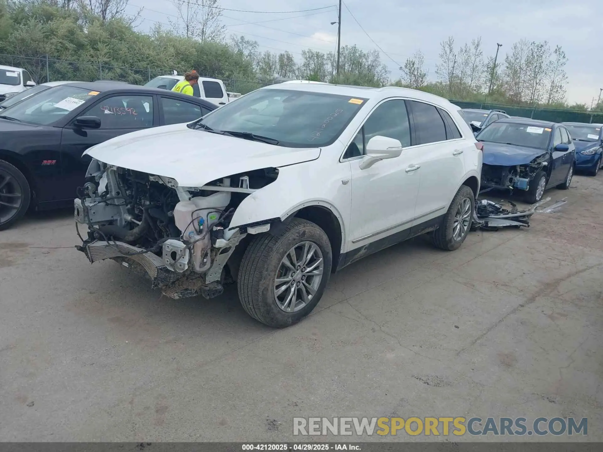 2 Photograph of a damaged car 1GYKNCR49LZ239803 CADILLAC XT5 2020