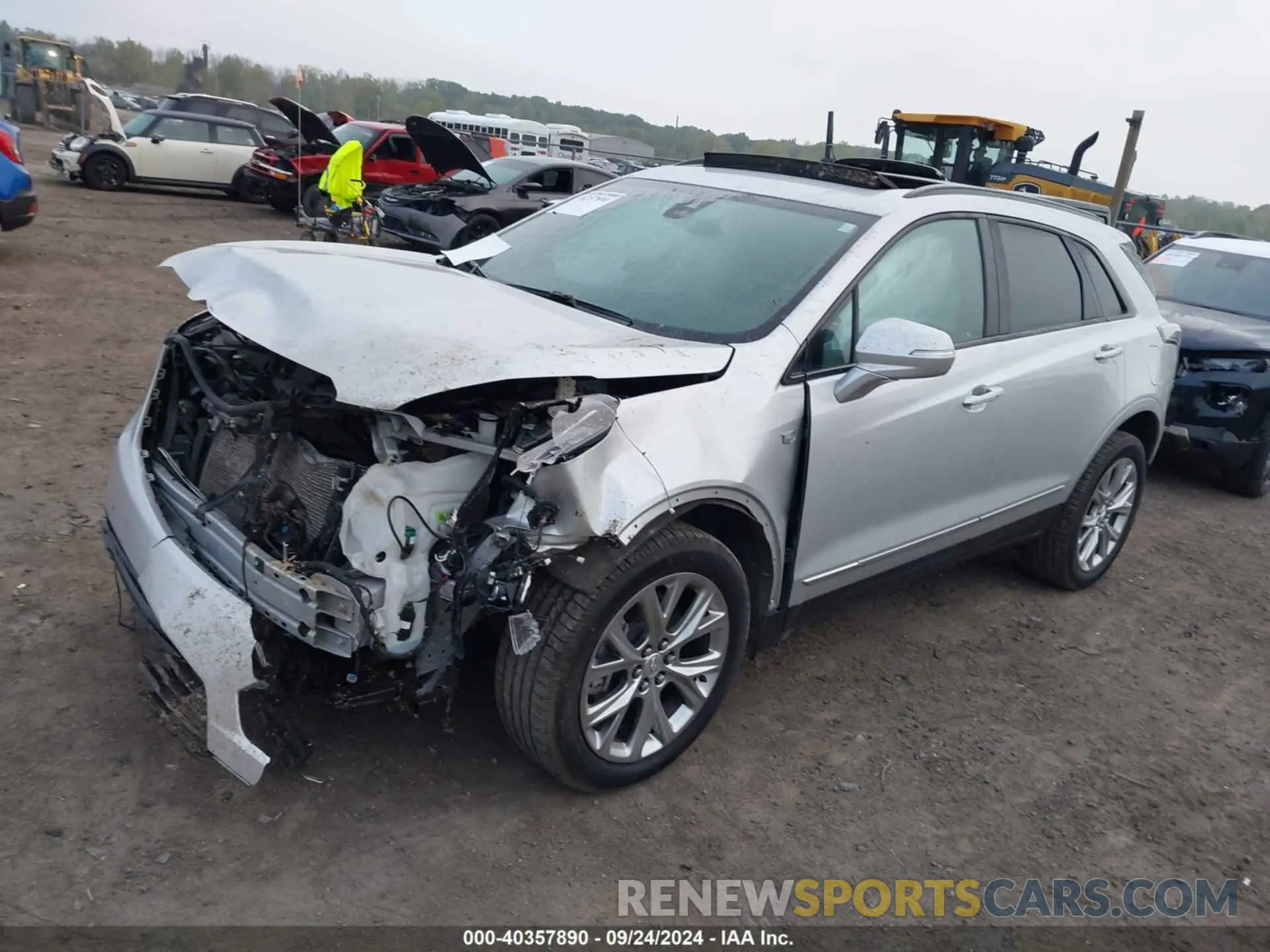 2 Photograph of a damaged car 1GYKNGRS3LZ225109 CADILLAC XT5 2020